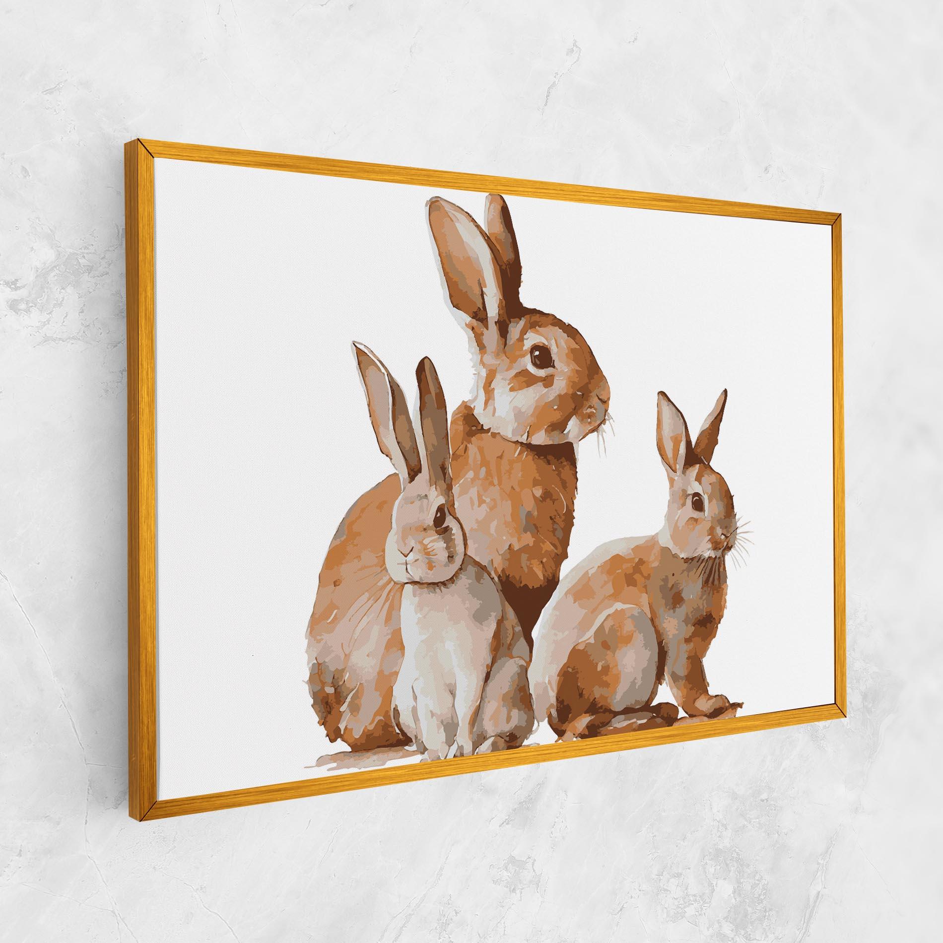 Tablou Canvas Family Rabbit mockup 1