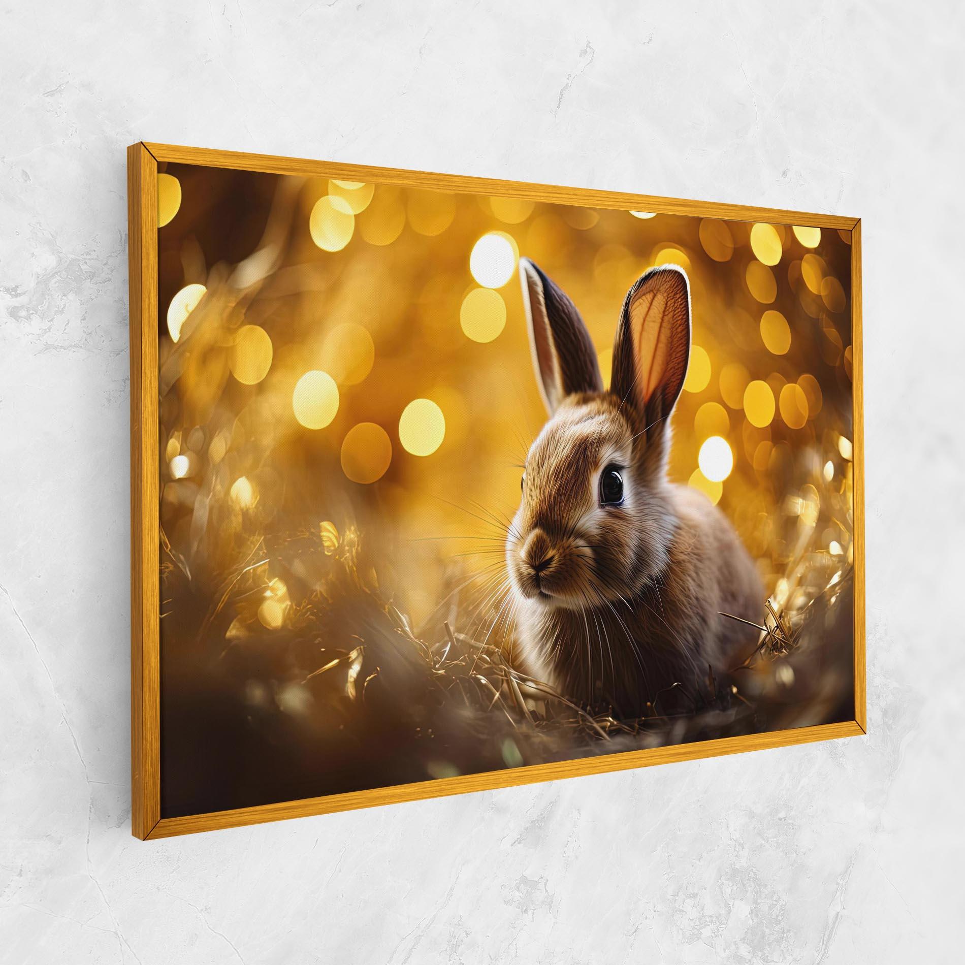 Tablou Canvas Gold Lights Bunny mockup 1