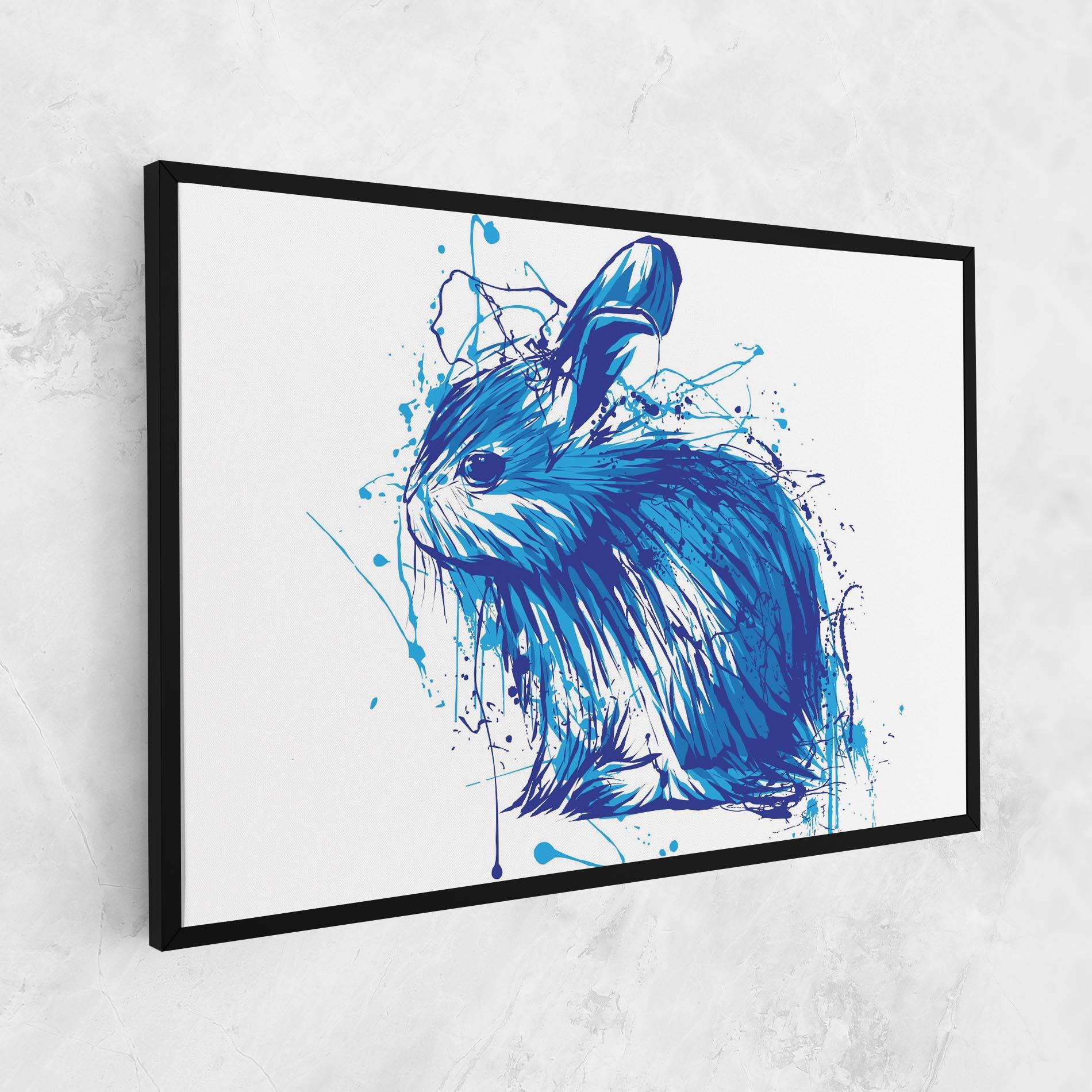 Tablou Canvas Blue Bunny mockup 1