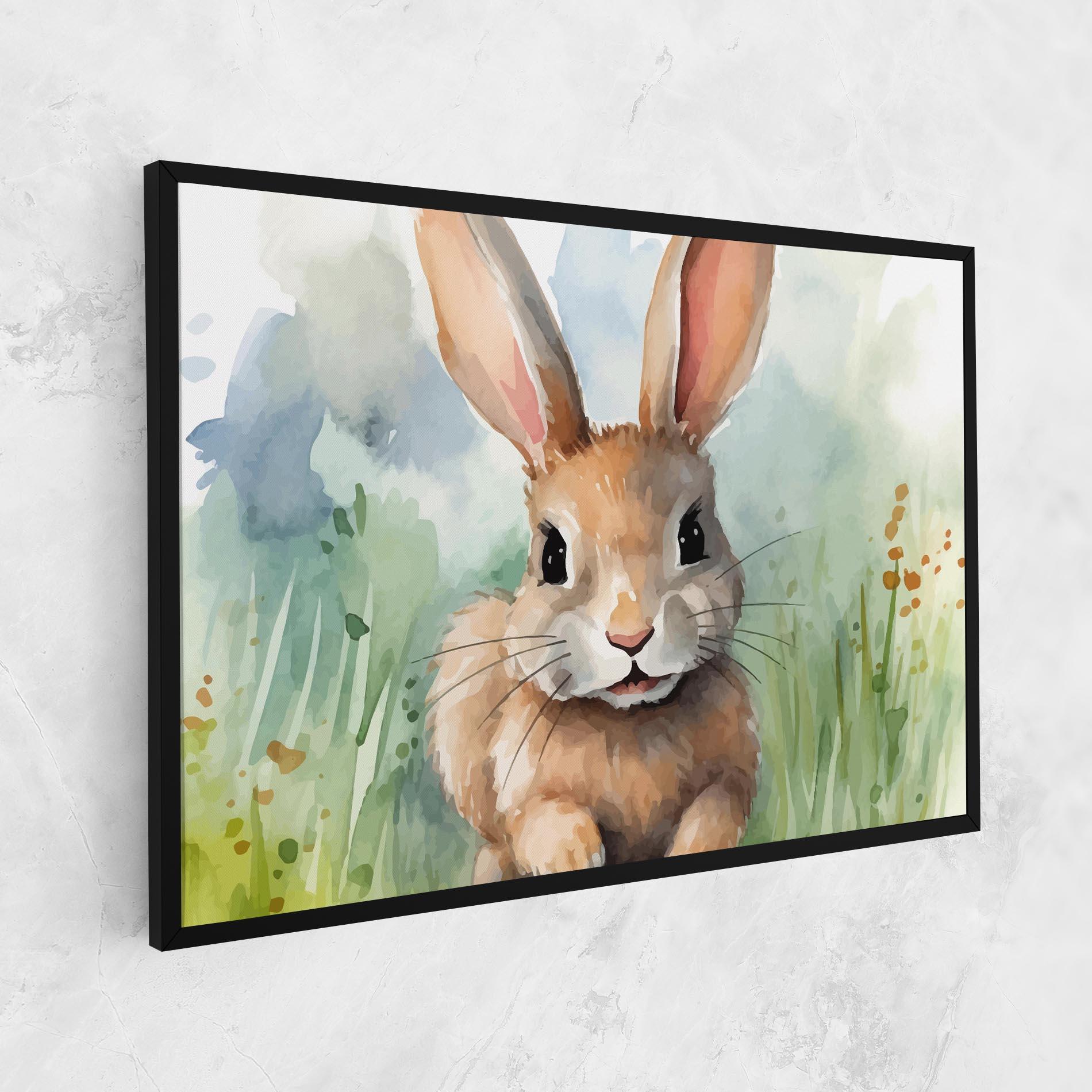 Tablou Canvas Brown Cream Bunny mockup 1