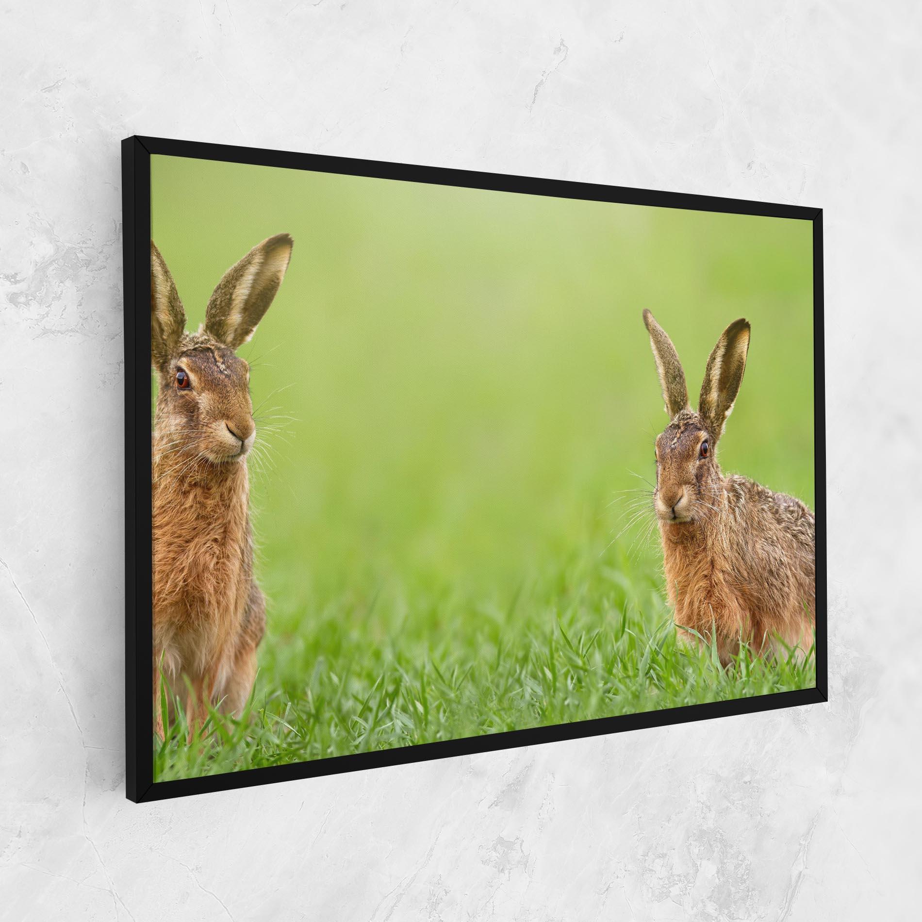 Tablou Canvas Brown Hares mockup 1