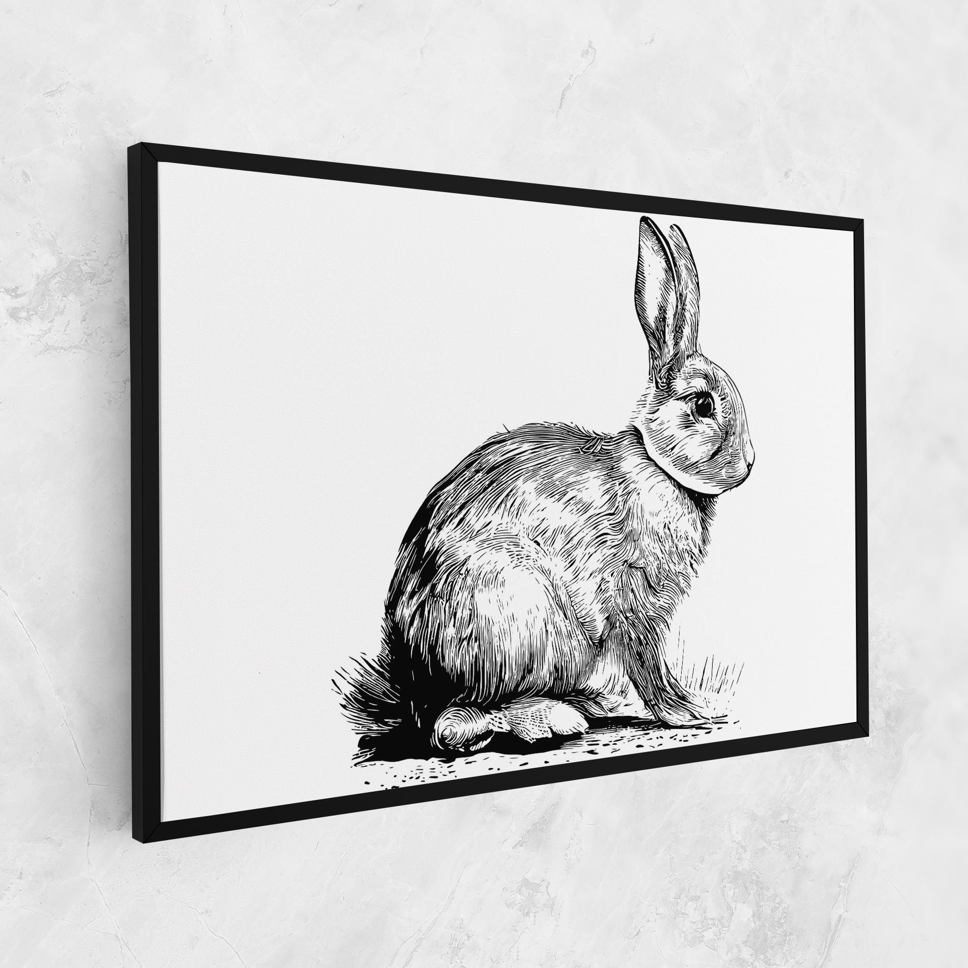 Bunny Black Lines mockup 1