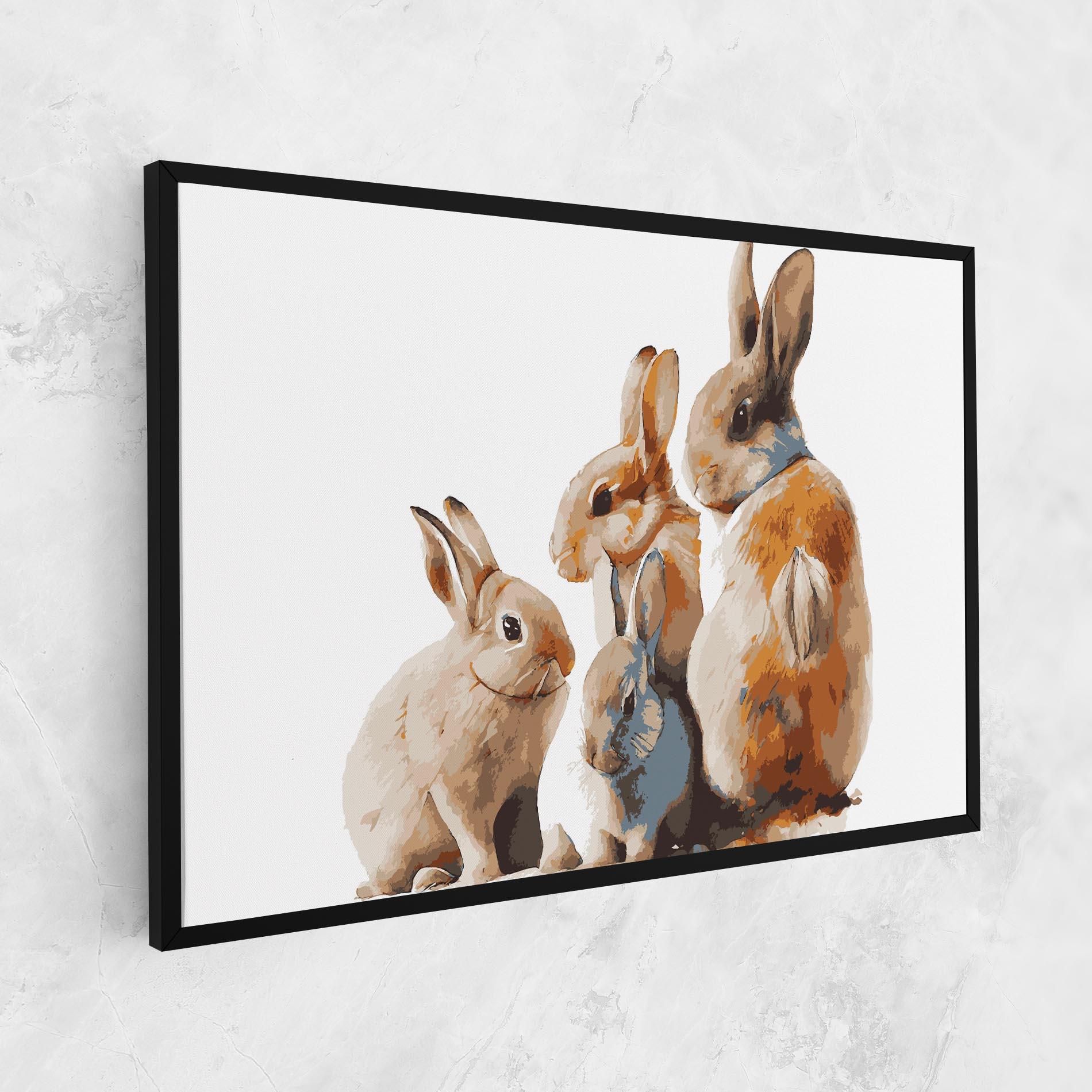 Tablou Canvas Bunny Family mockup 1