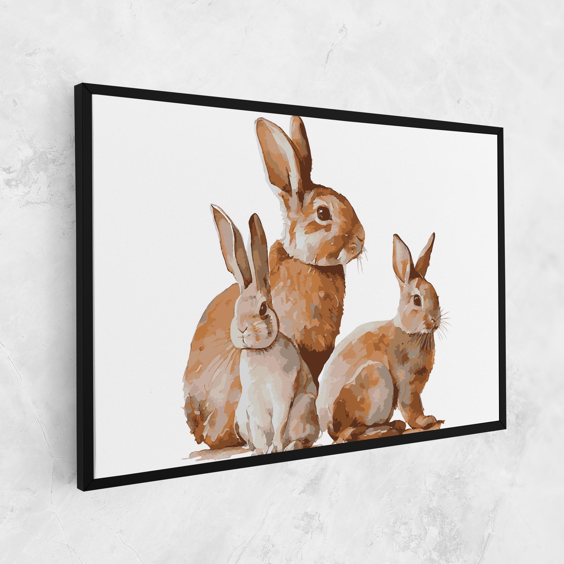Tablou Canvas Family Rabbit mockup 1