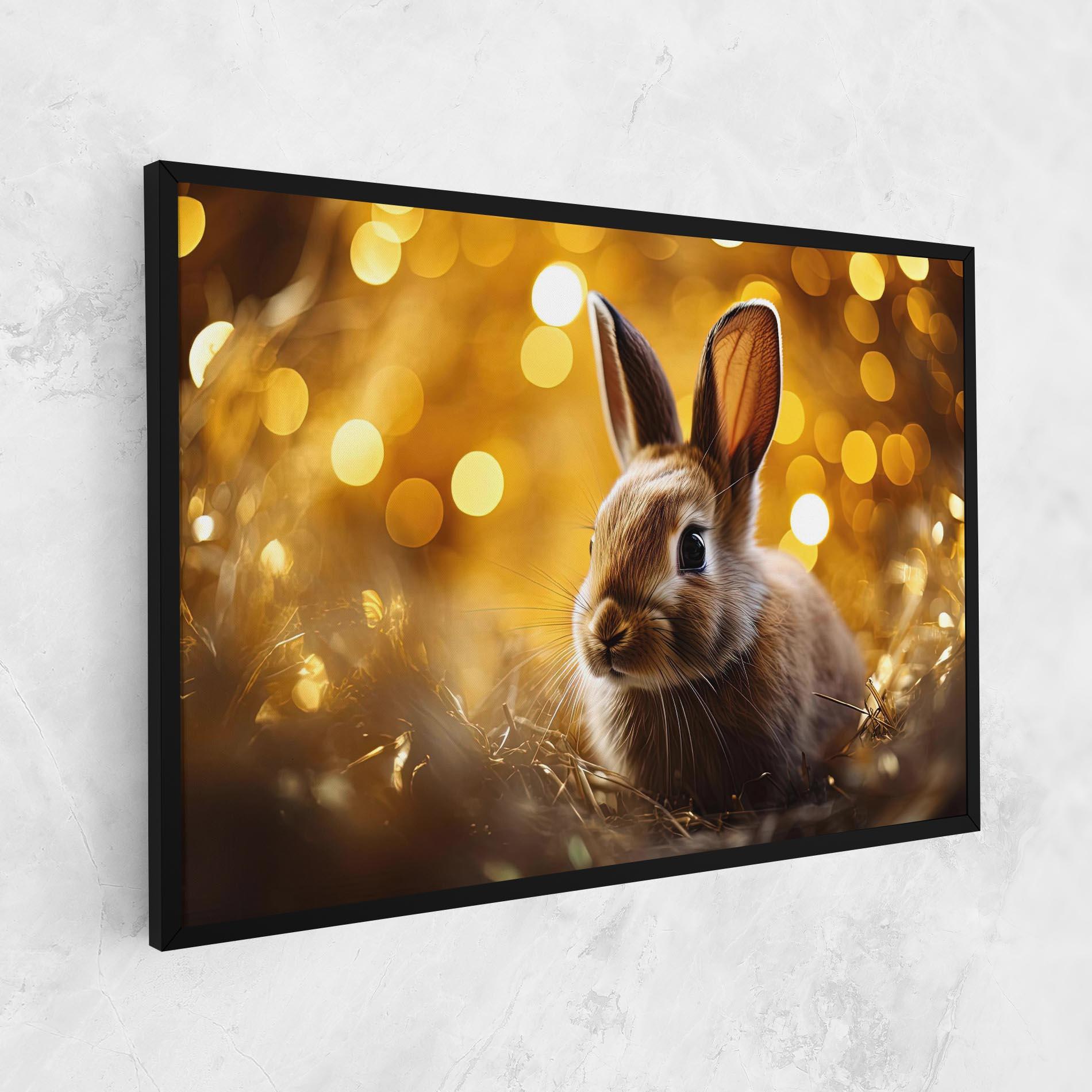 Tablou Canvas Gold Lights Bunny mockup 1