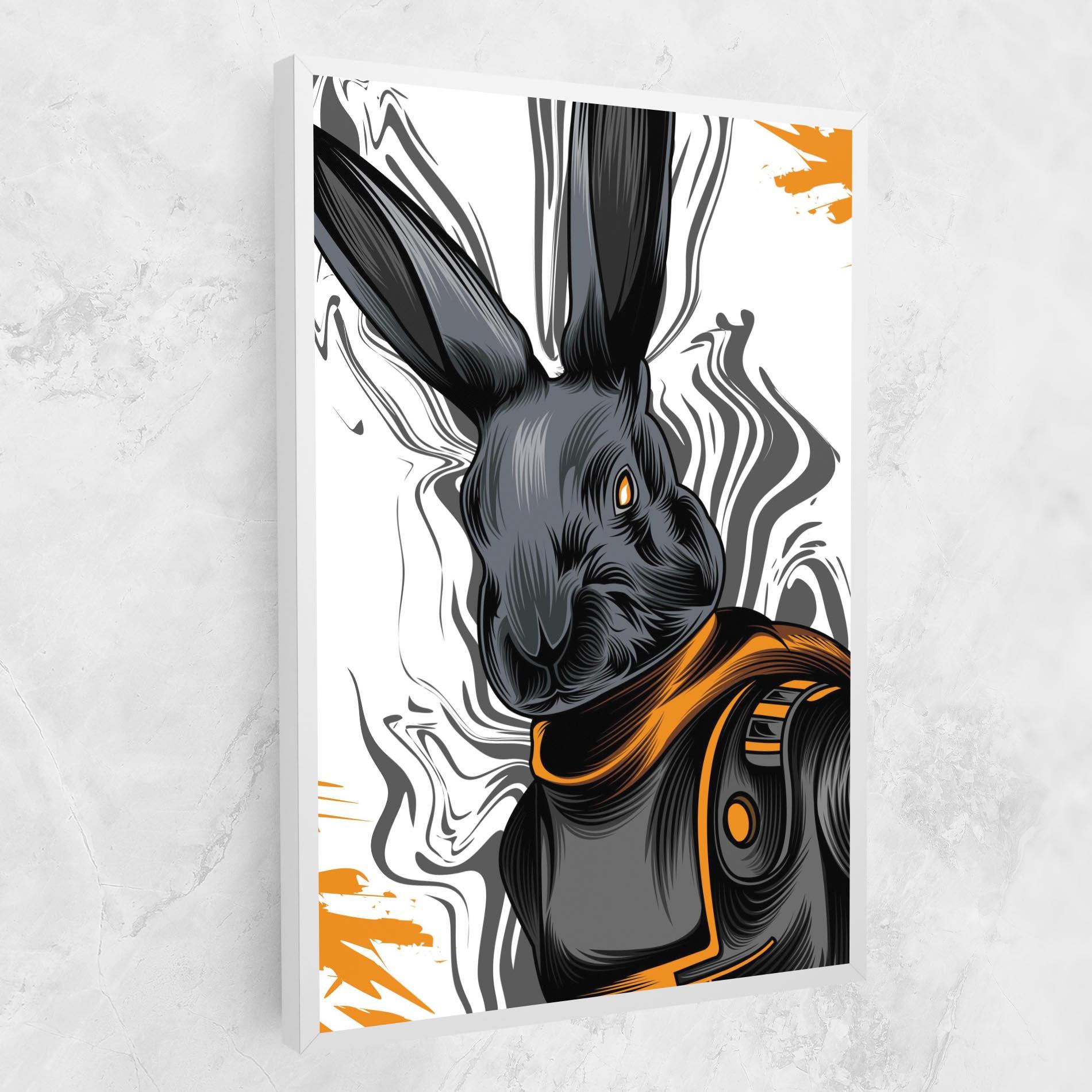 Tablou Canvas Cyborg Yellow Bunny mockup 1