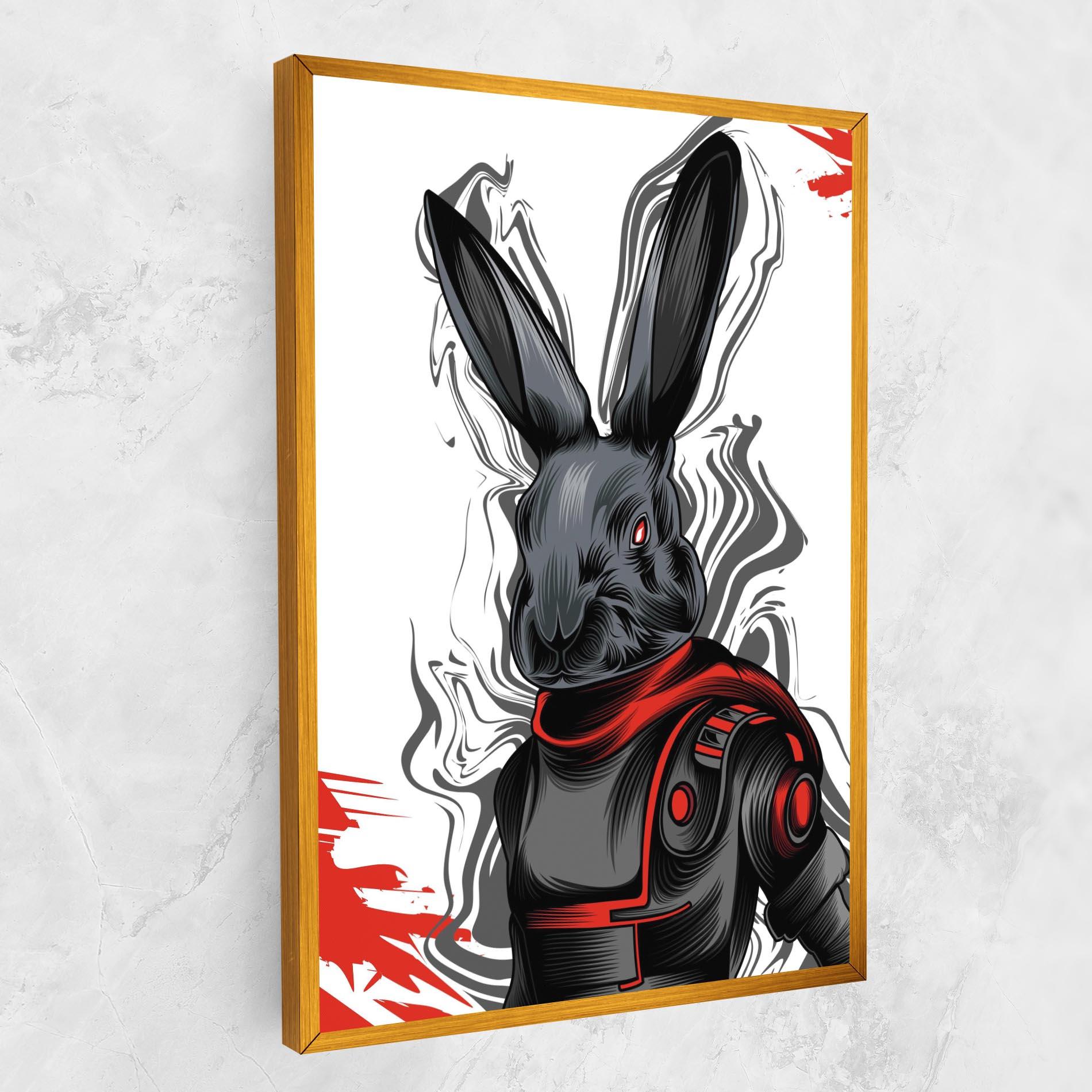 Tablou Canvas Cyborg Red Bunny mockup 1