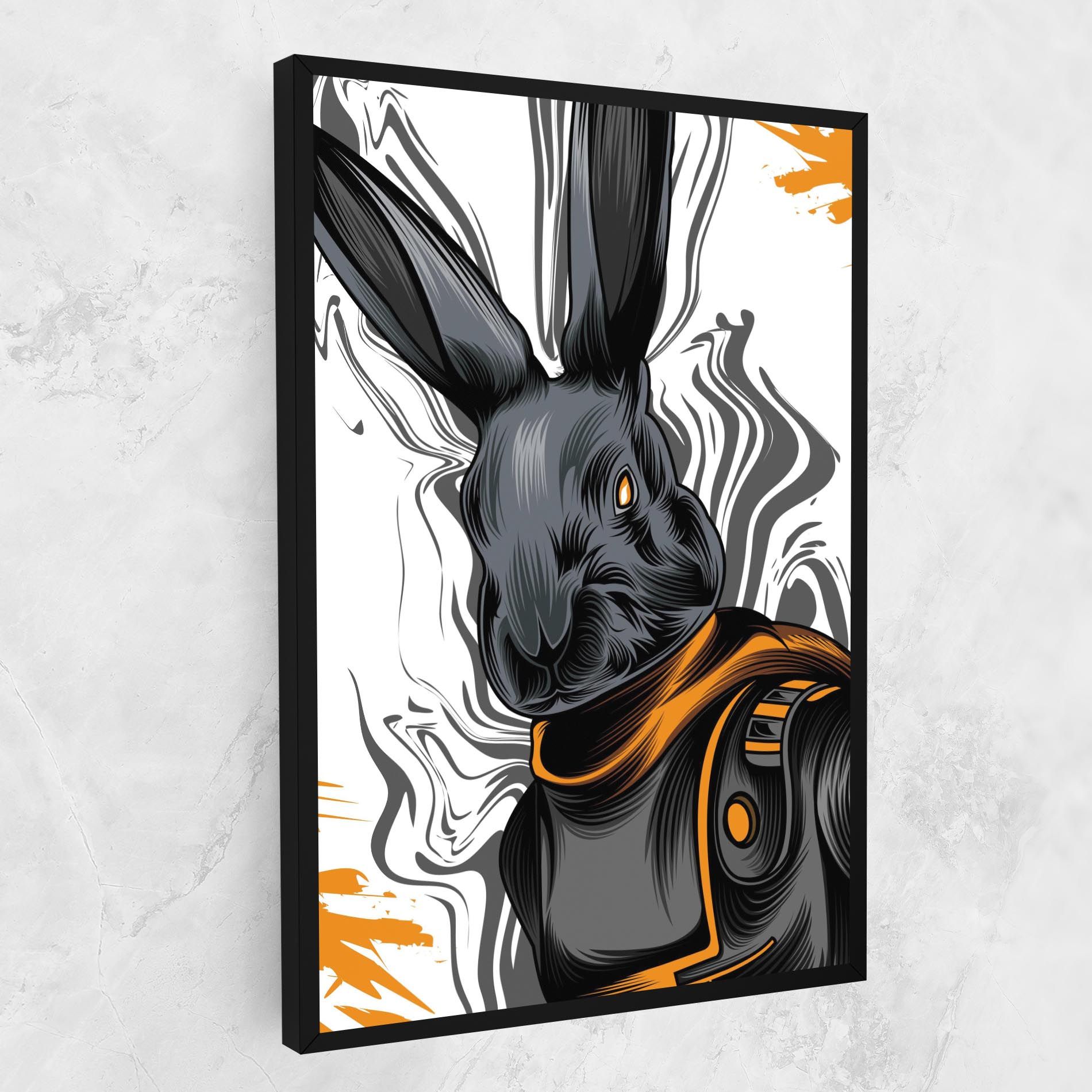 Cyborg Yellow Bunny mockup 1