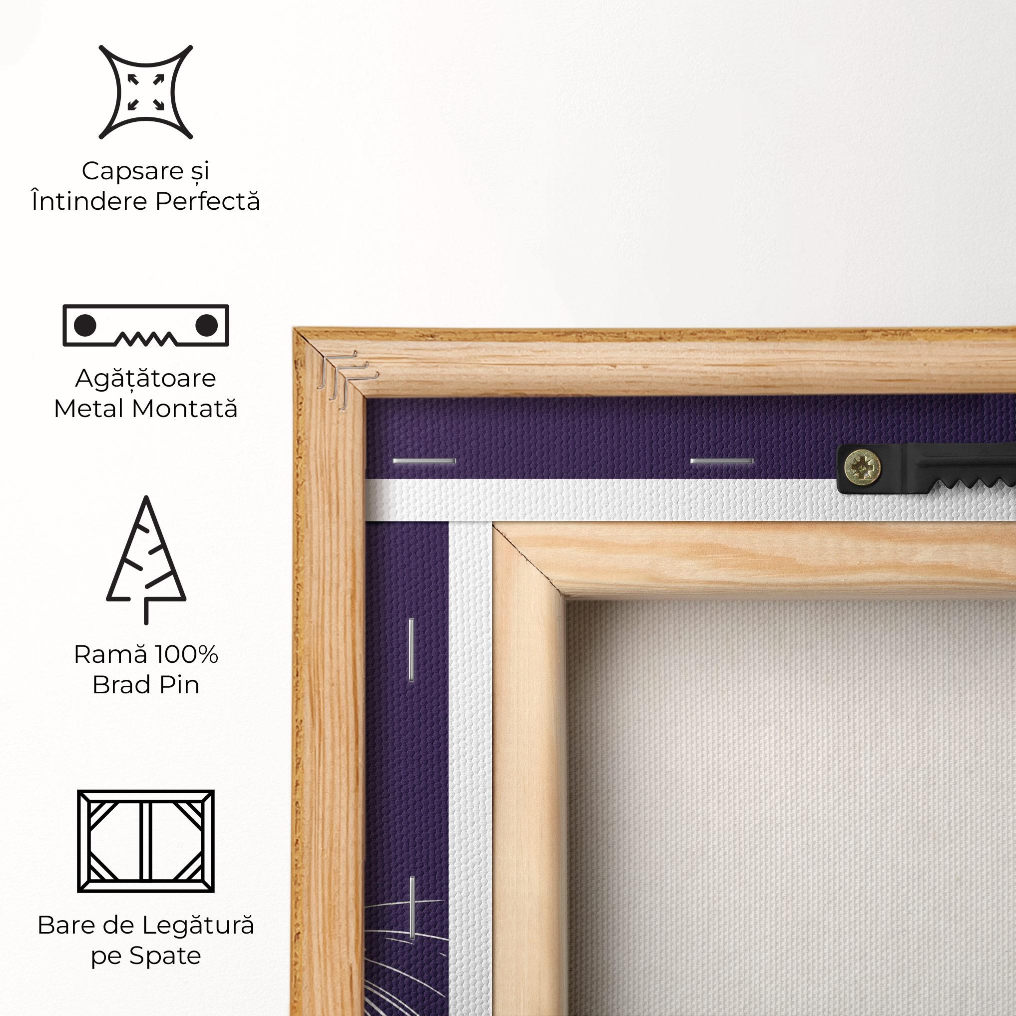 Tablou Canvas Bunny On Purple mockup 5