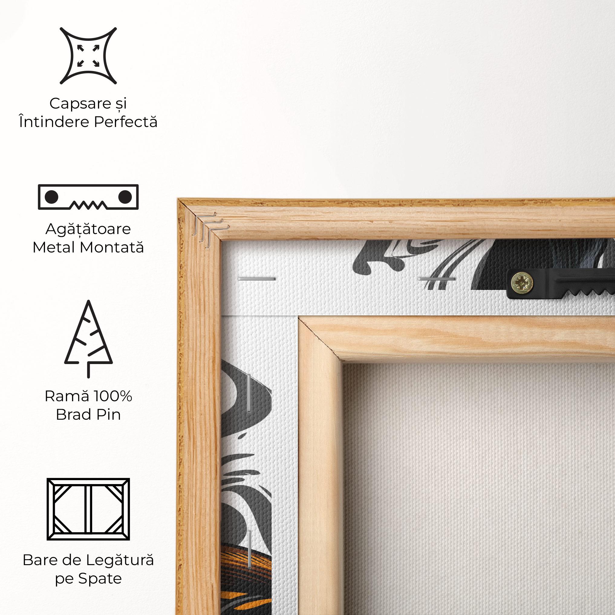 Tablou Canvas Cyborg Yellow Bunny mockup 5