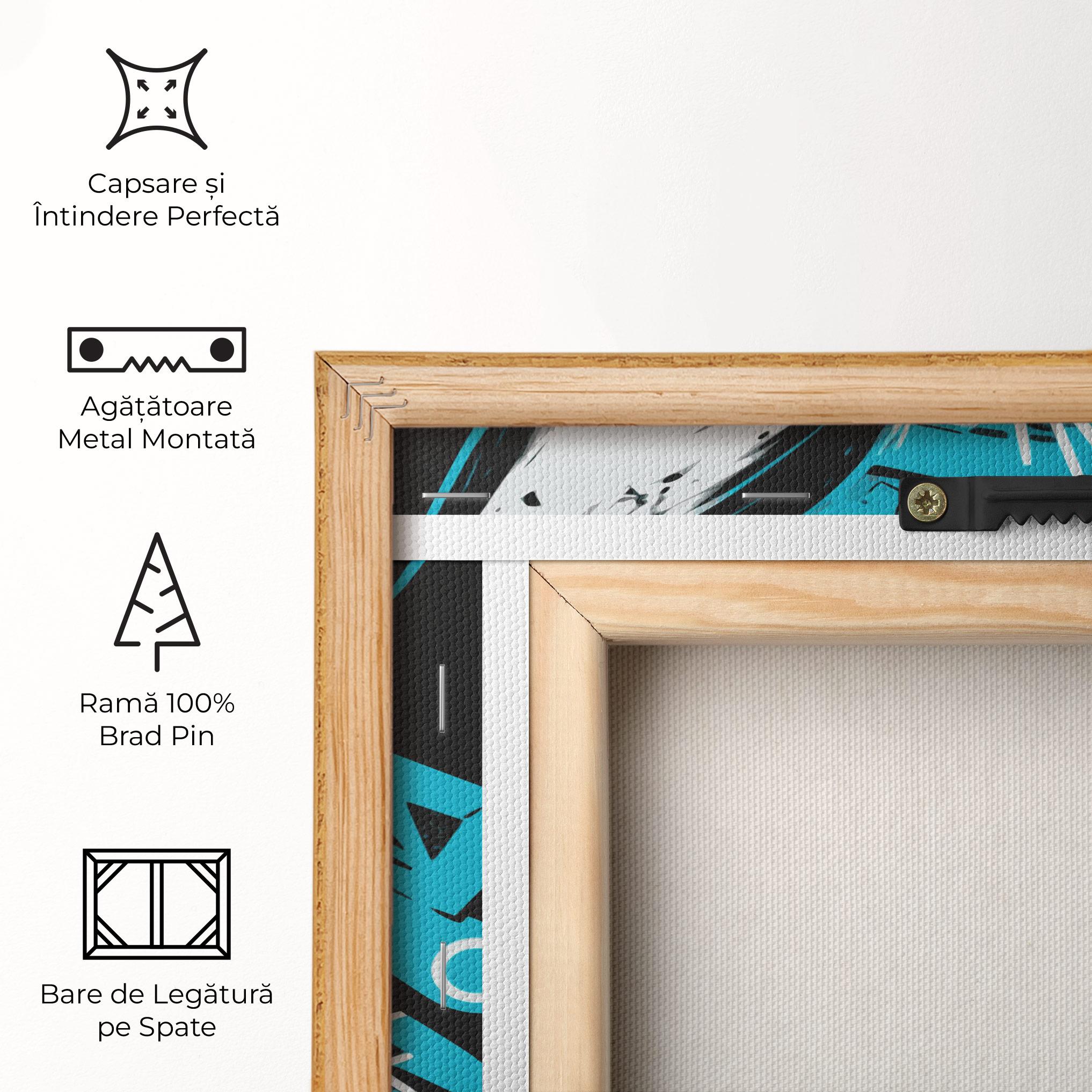 Tablou Canvas Grey Blue Bunny mockup 5