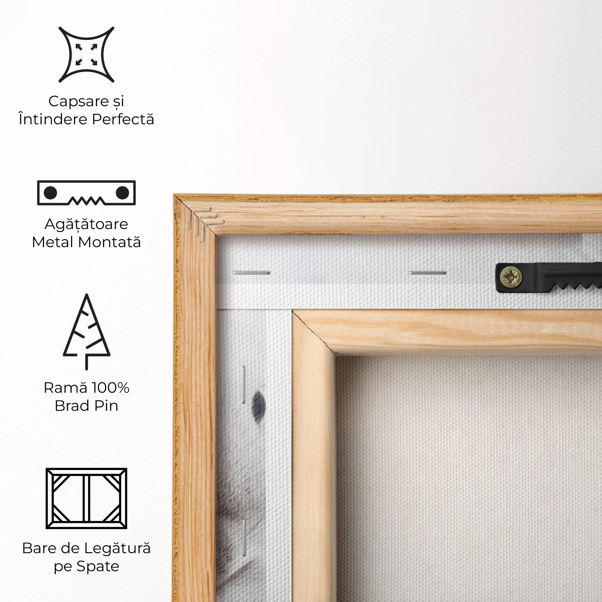 Tablou Canvas Light Grey Bunny mockup 5