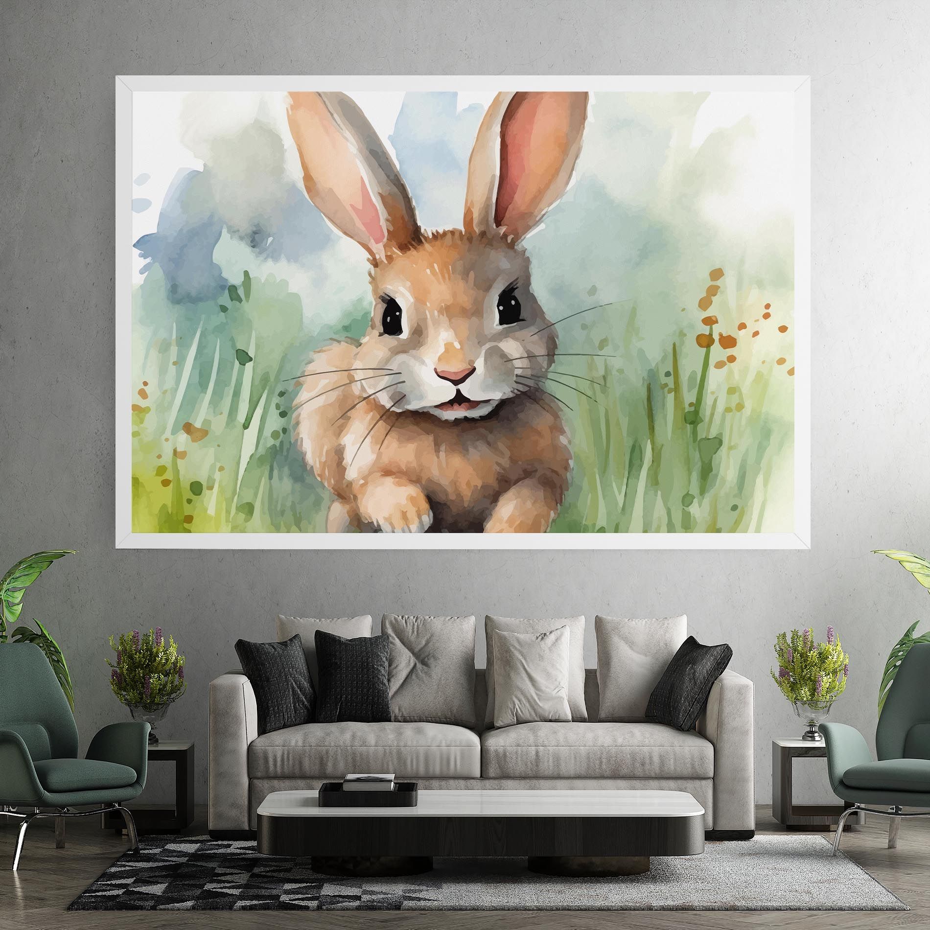 Brown Cream Bunny mockup 7