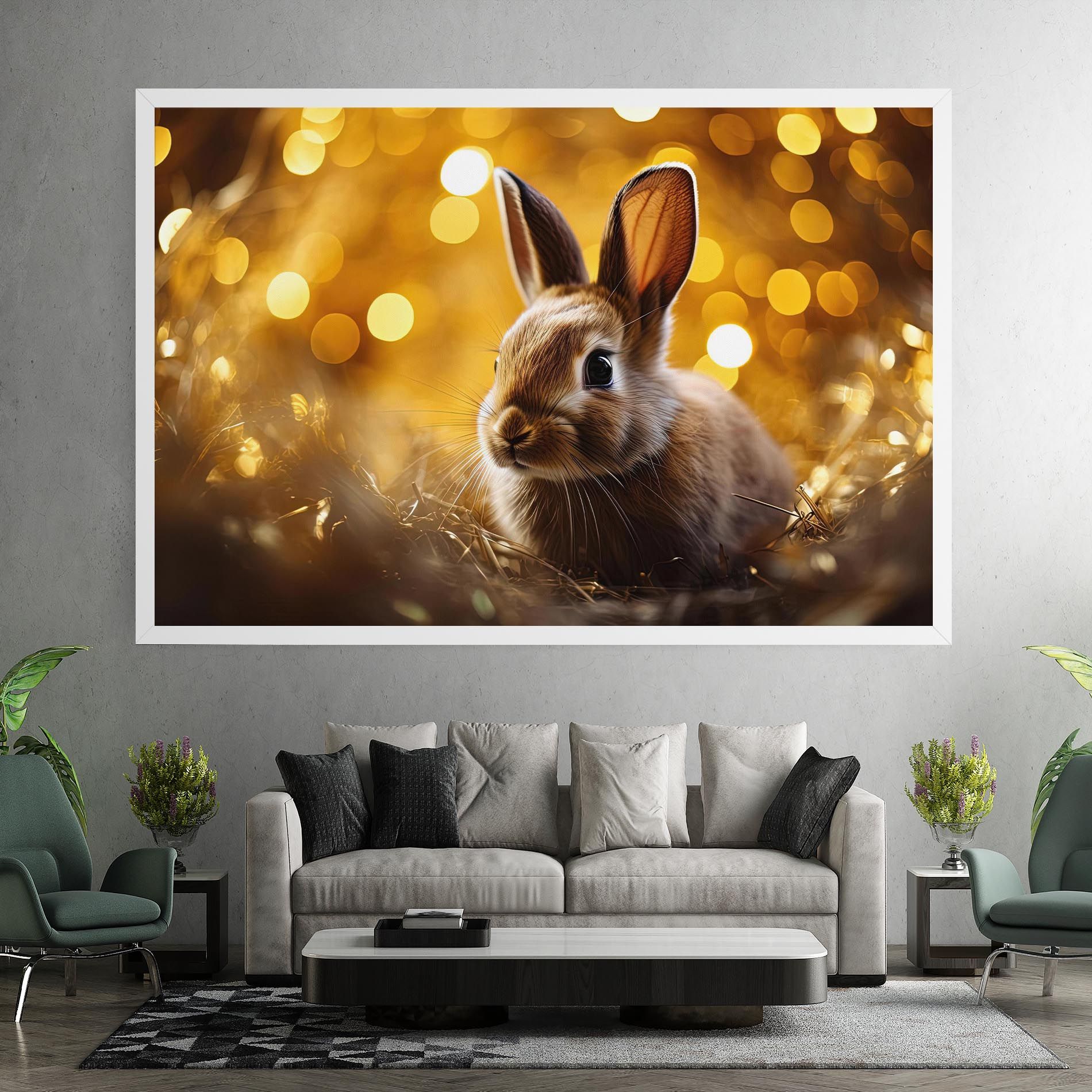 Gold Lights Bunny mockup 7