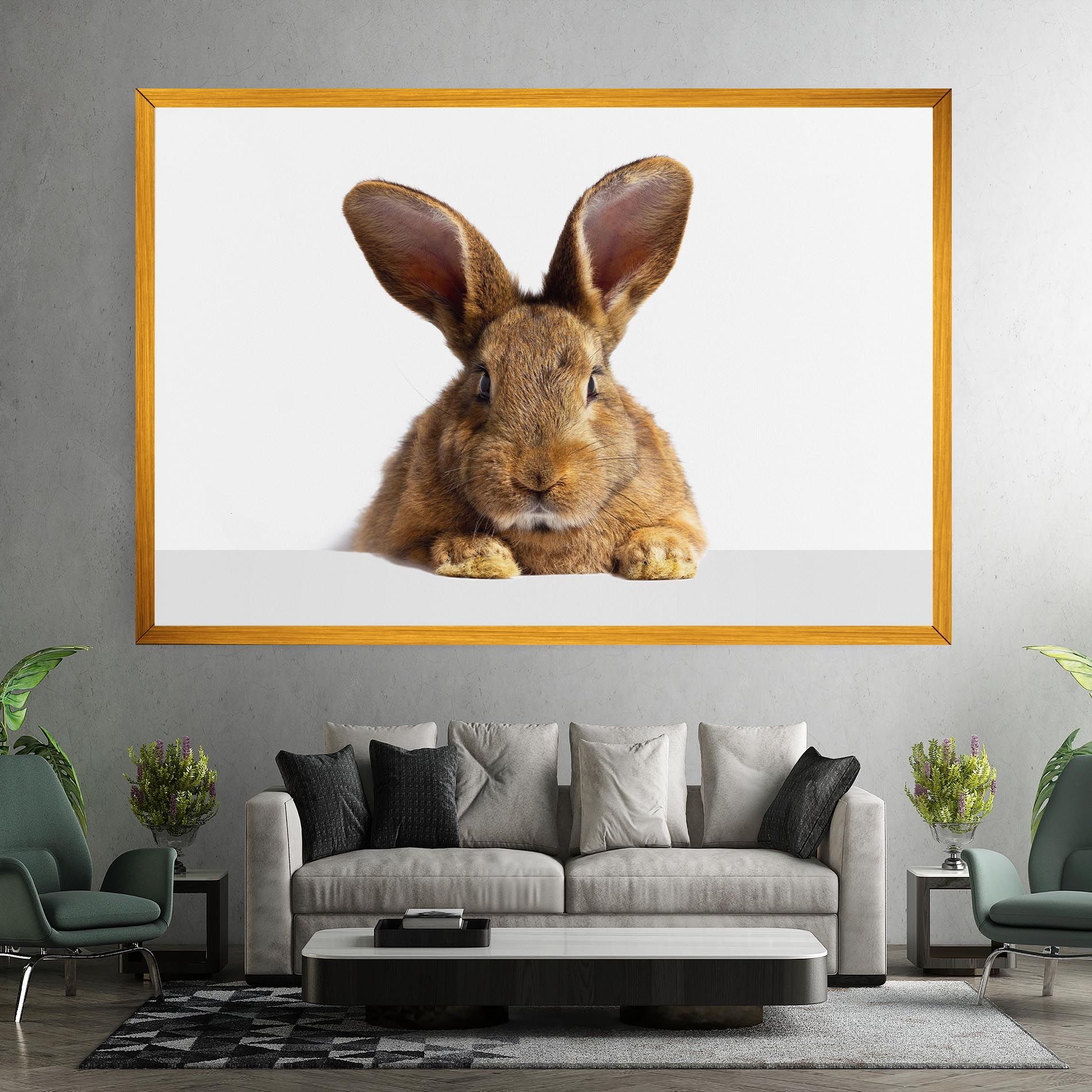 Brown Cute Bunny mockup 7