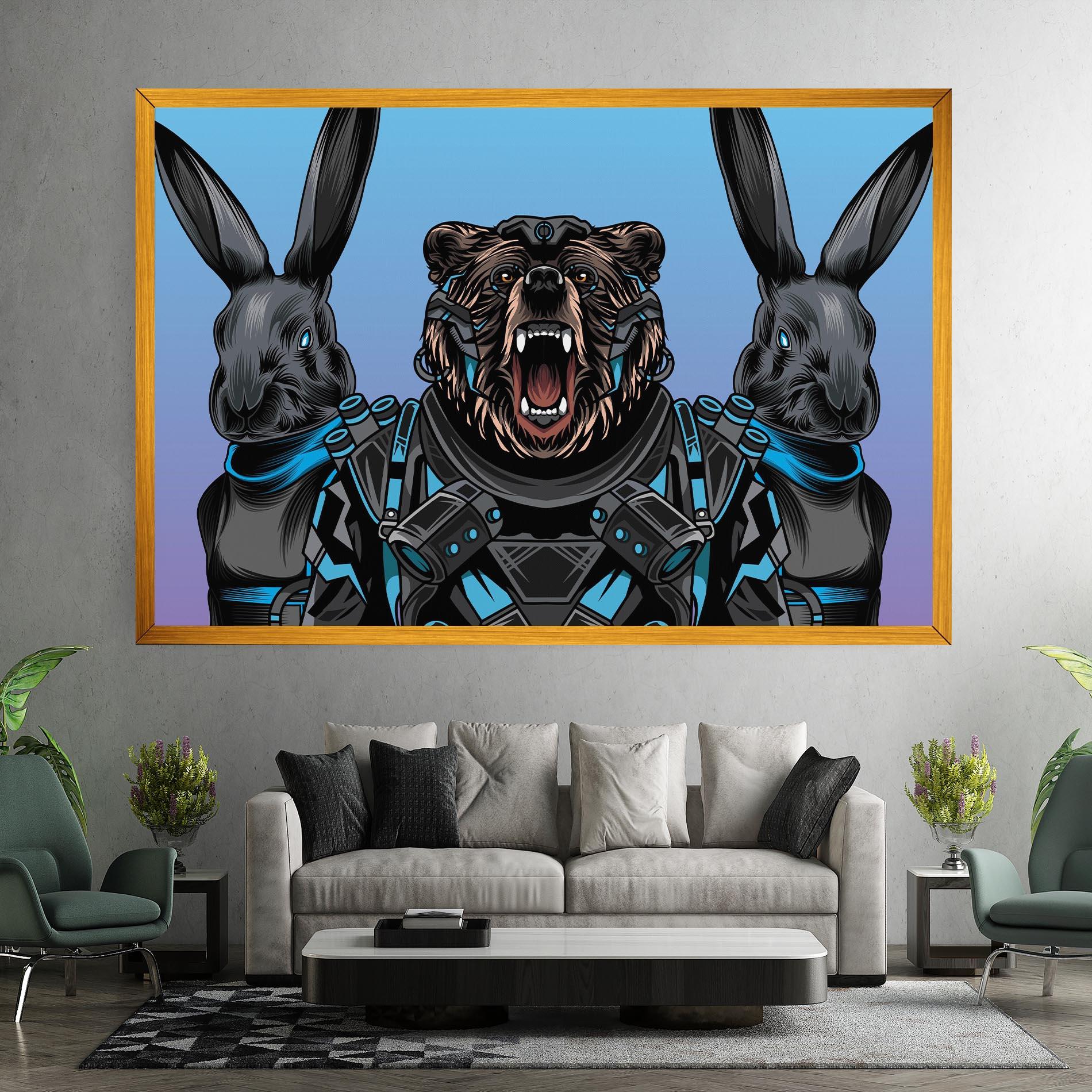 Tablou Canvas Bunny Bear mockup 7