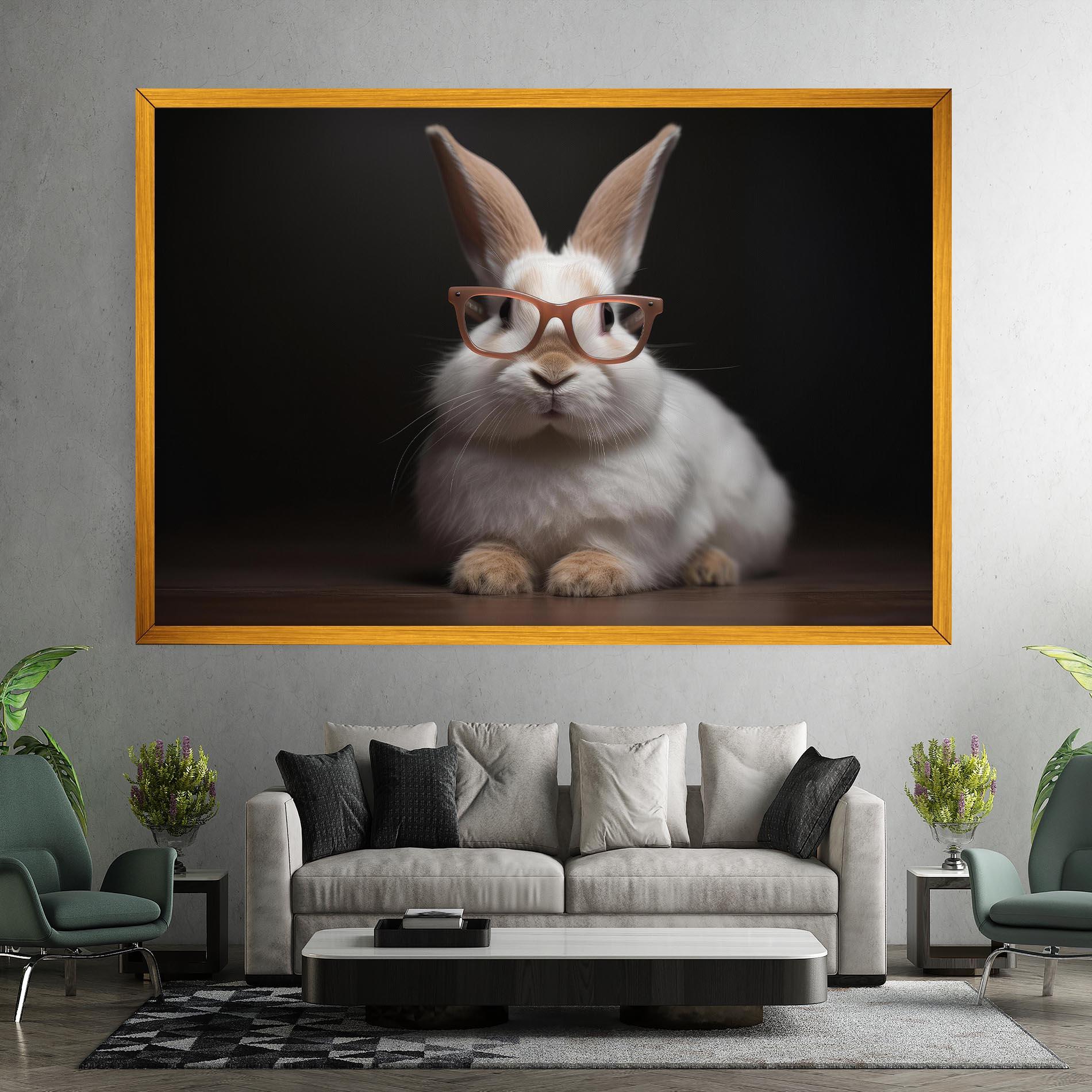 Tablou Canvas Eyeglasses Bunny mockup 7