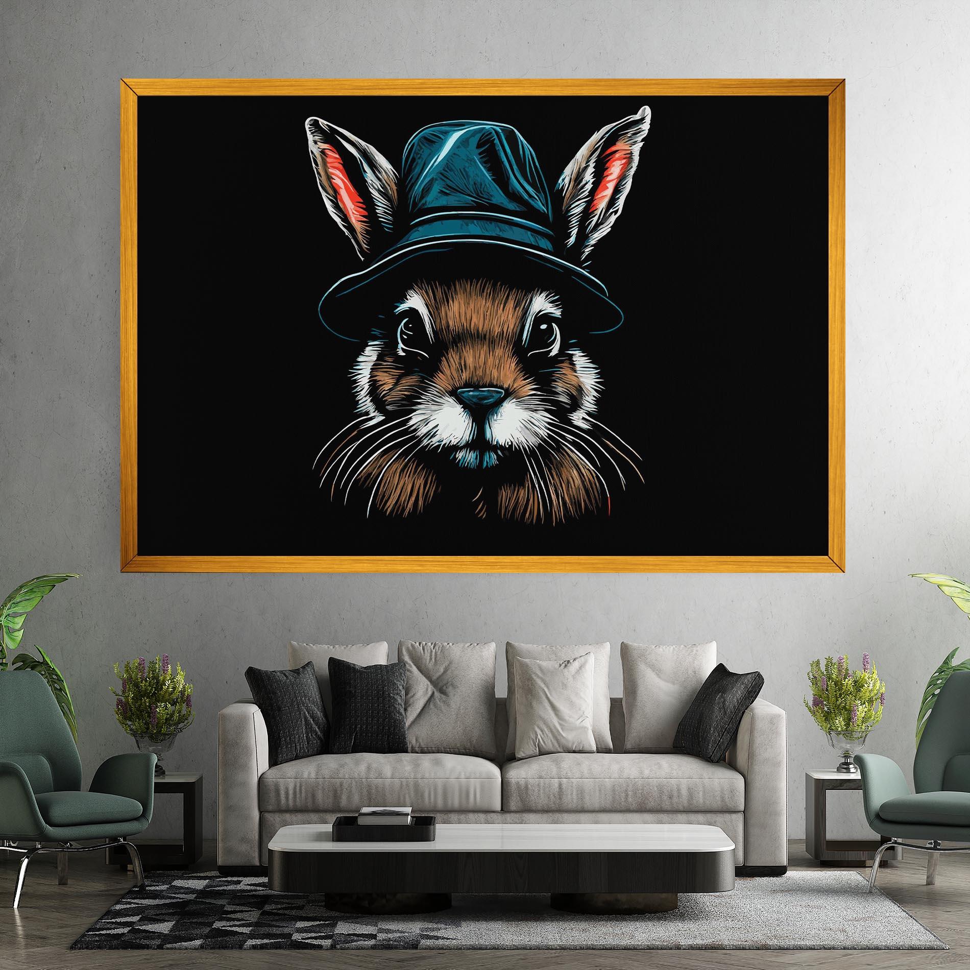 Tablou Canvas Hat Bunny mockup 7