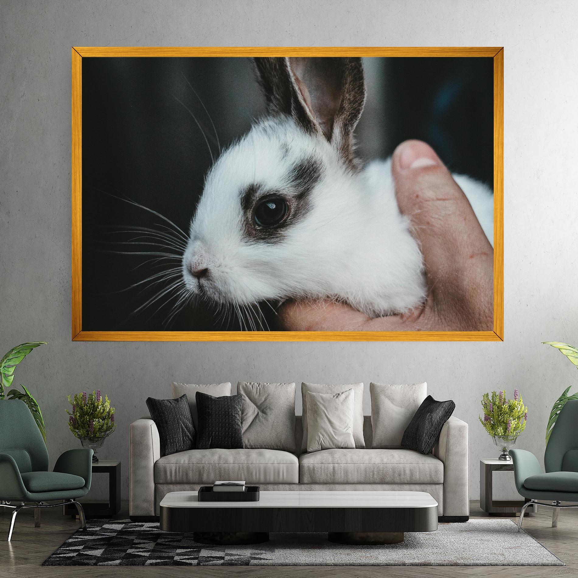 Tablou Canvas Holding Cute Bunny mockup 7