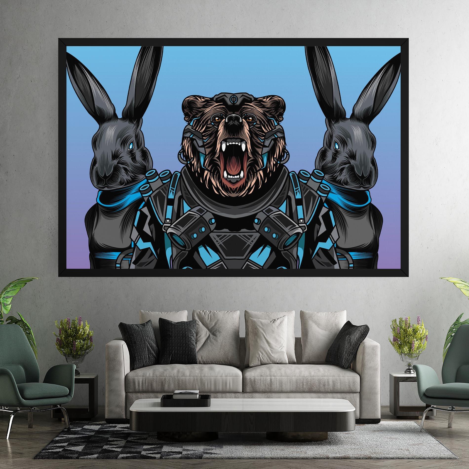 Tablou Canvas Bunny Bear mockup 7