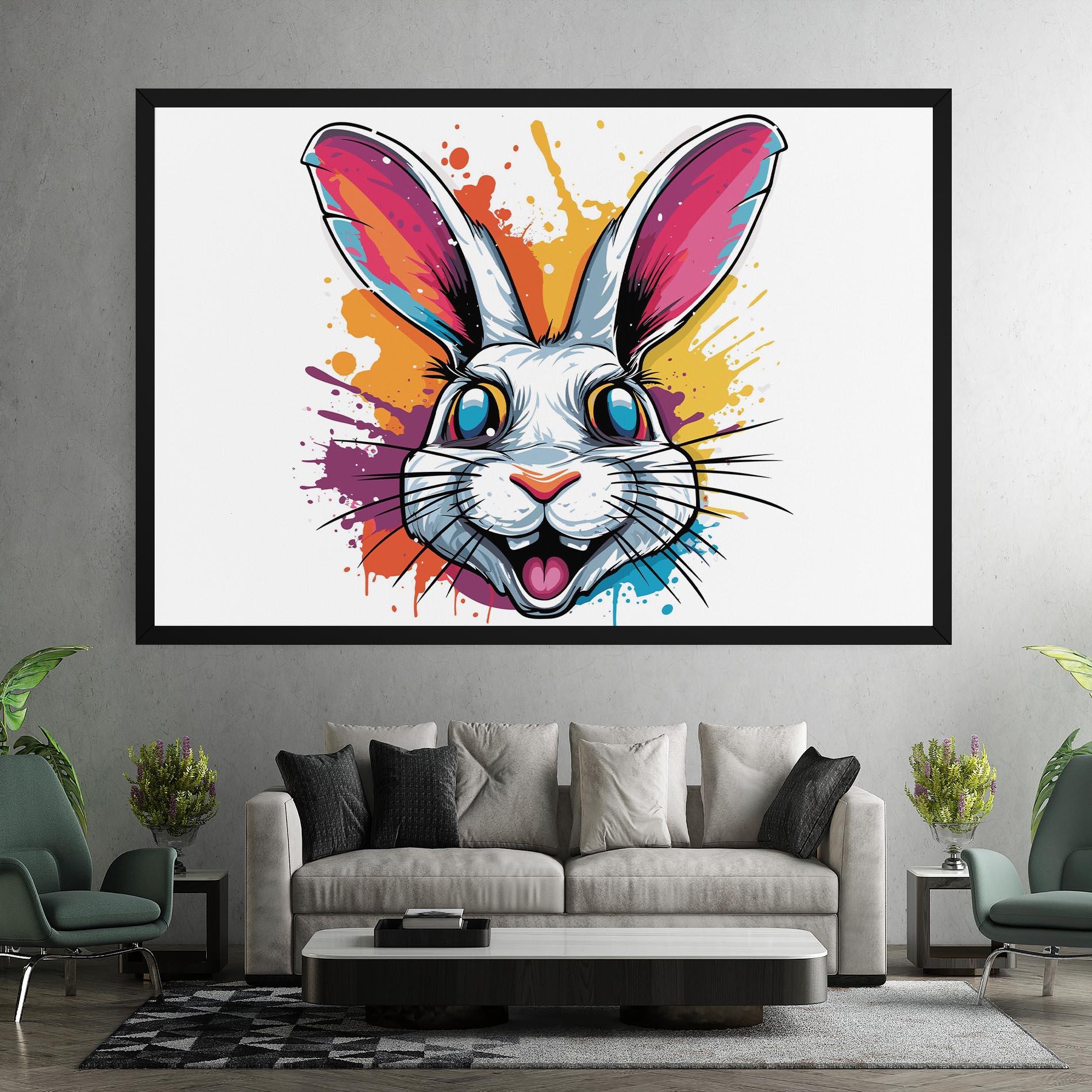 Tablou Canvas Crazy Bunny mockup 7
