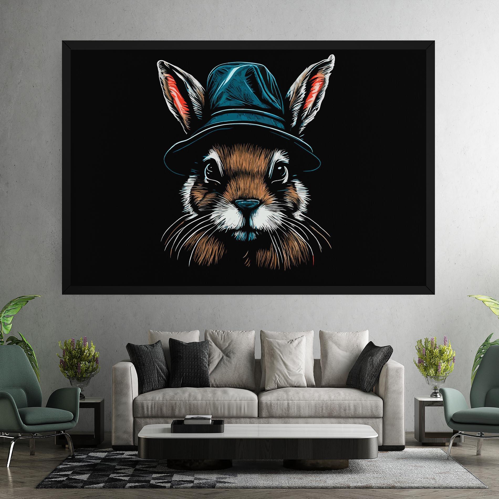 Tablou Canvas Hat Bunny mockup 7