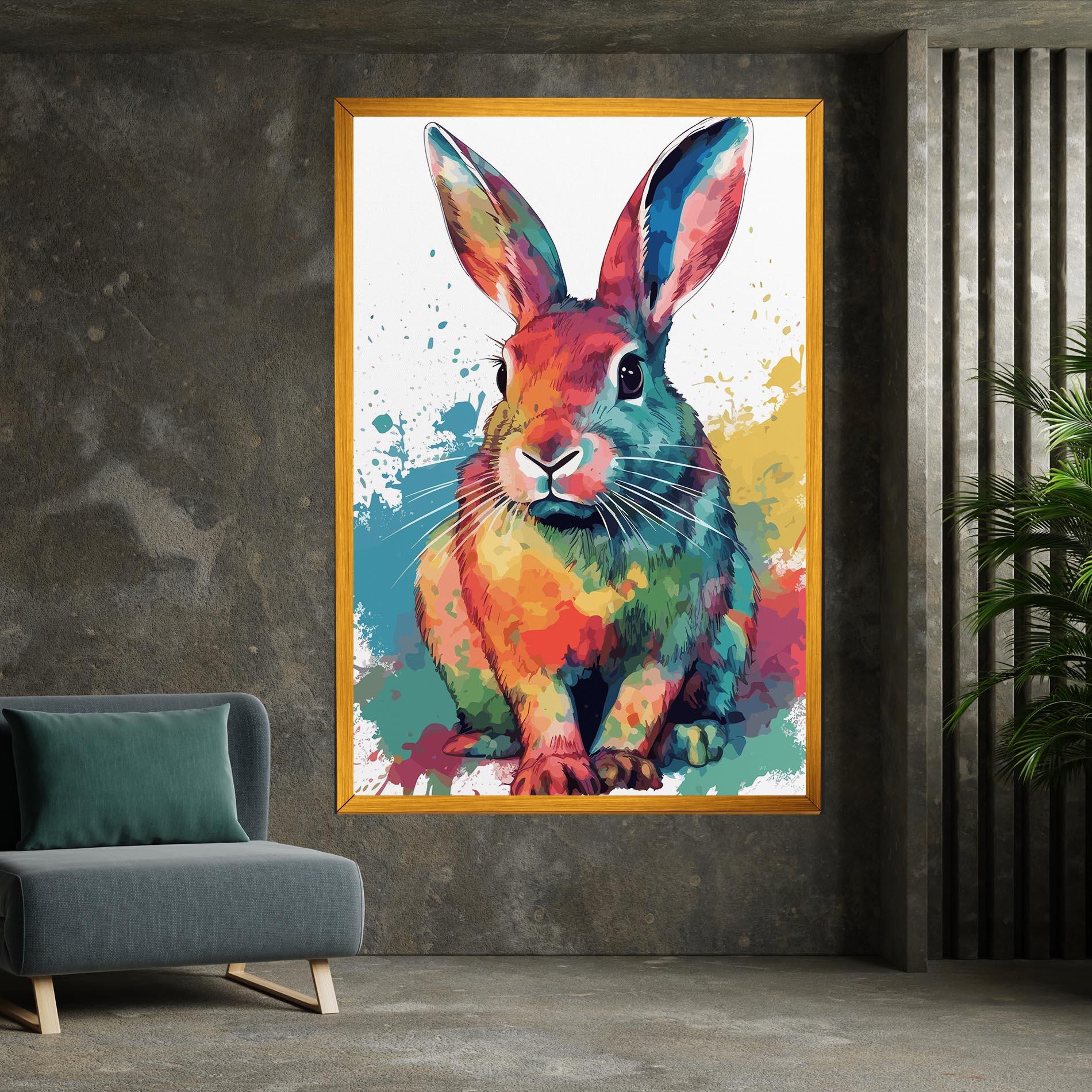 Tablou Canvas Brush Rabbit mockup 7