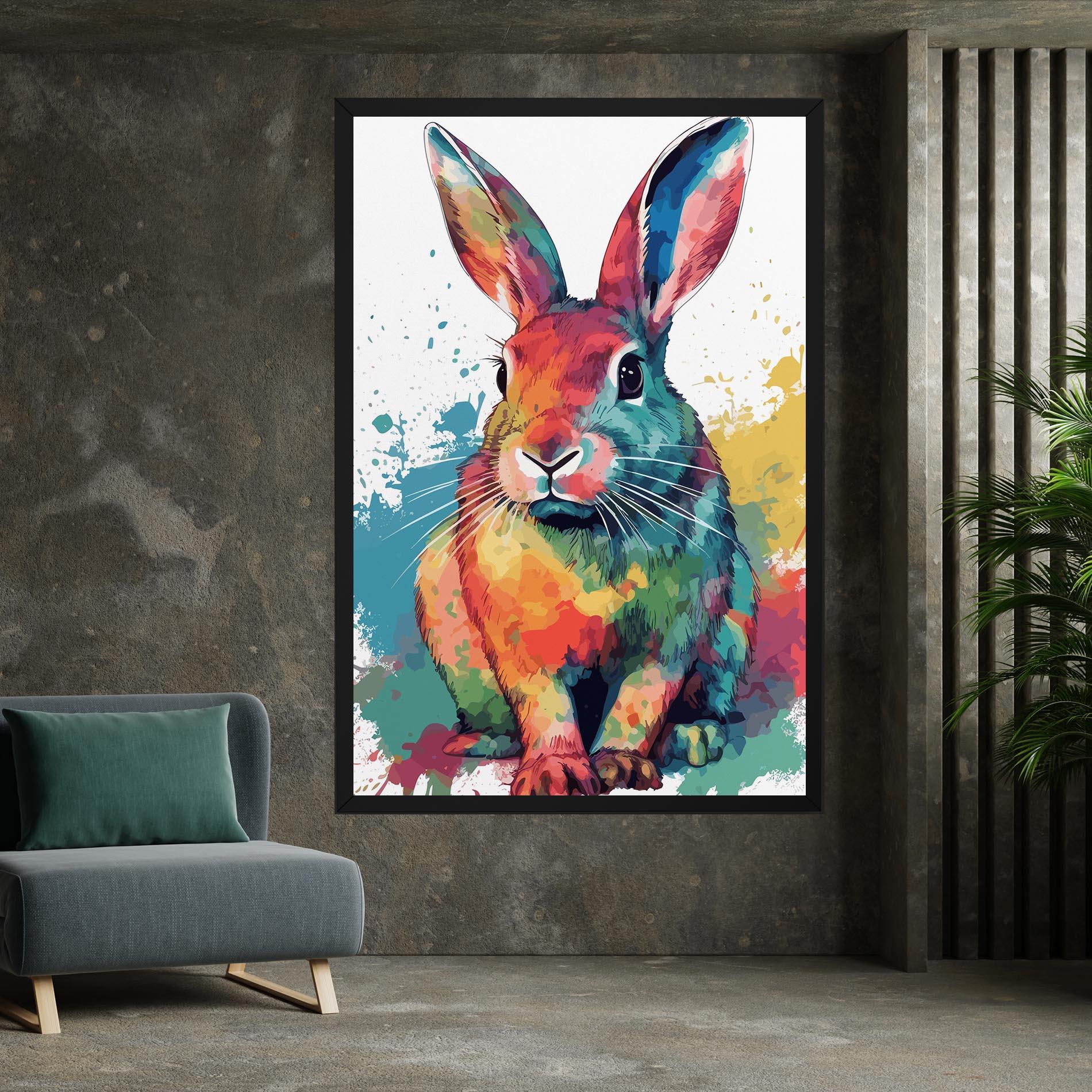 Tablou Canvas Brush Rabbit mockup 7