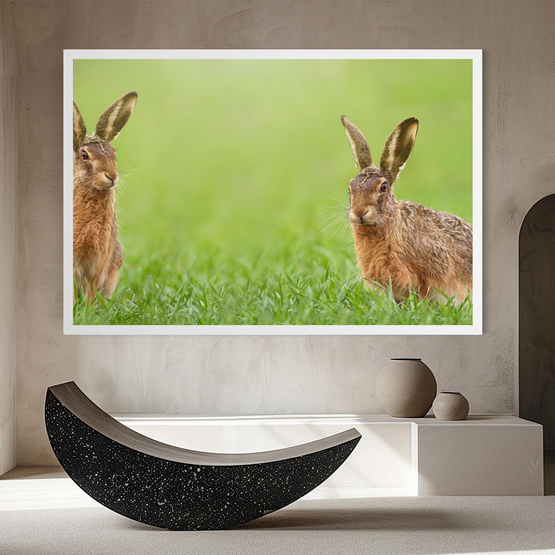 Tablou Canvas Brown Hares mockup 8