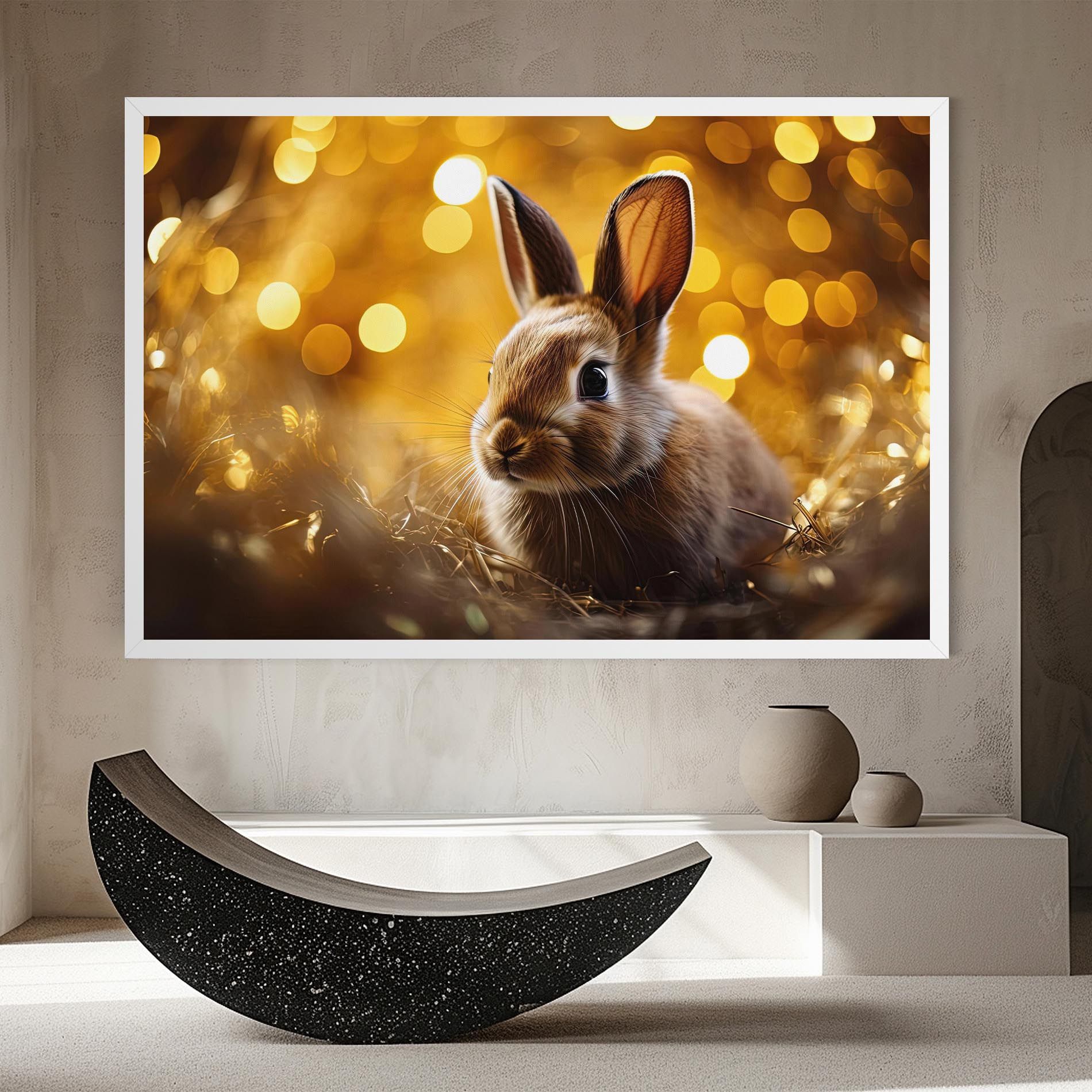 Gold Lights Bunny mockup 8