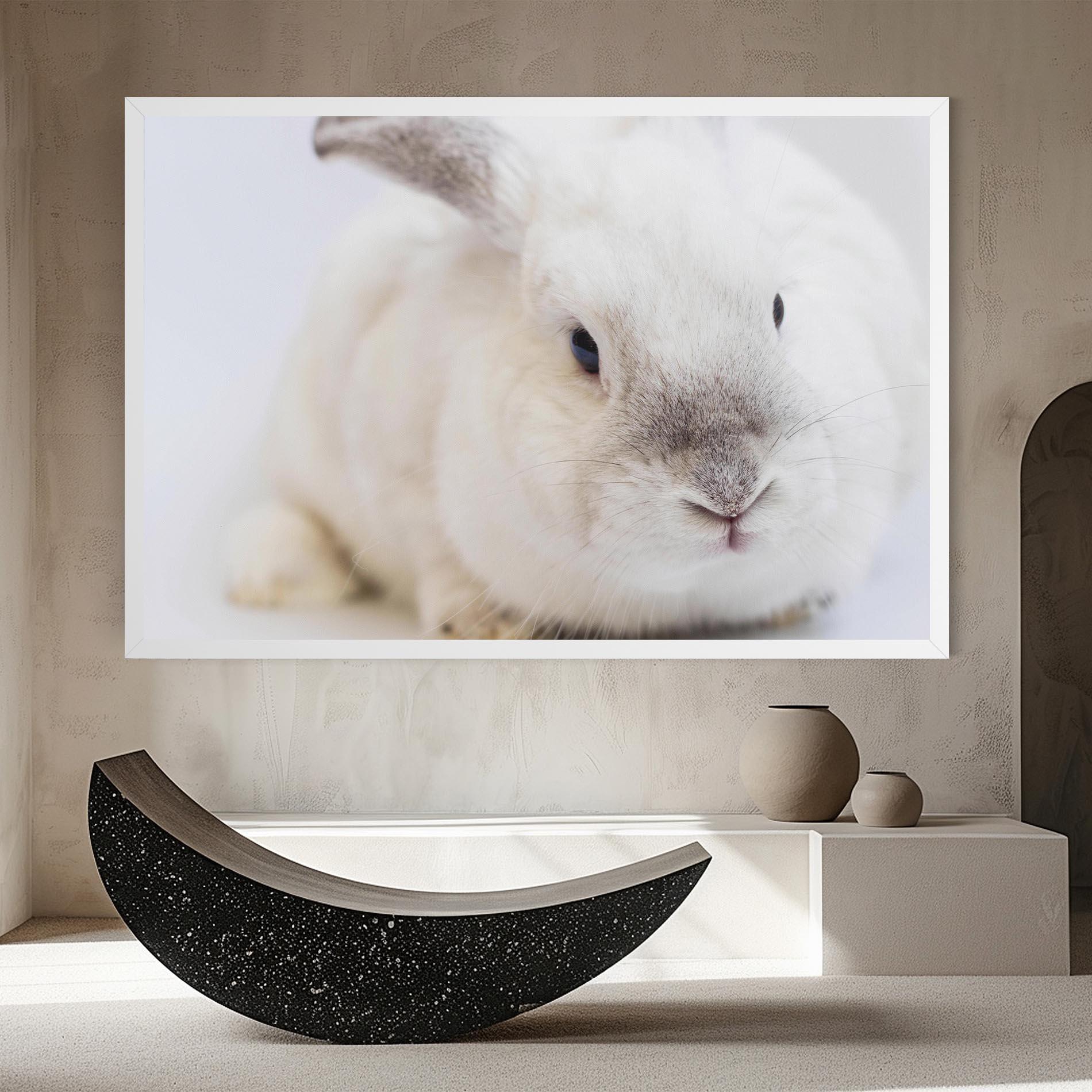 Tablou Canvas Light Grey Bunny mockup 8