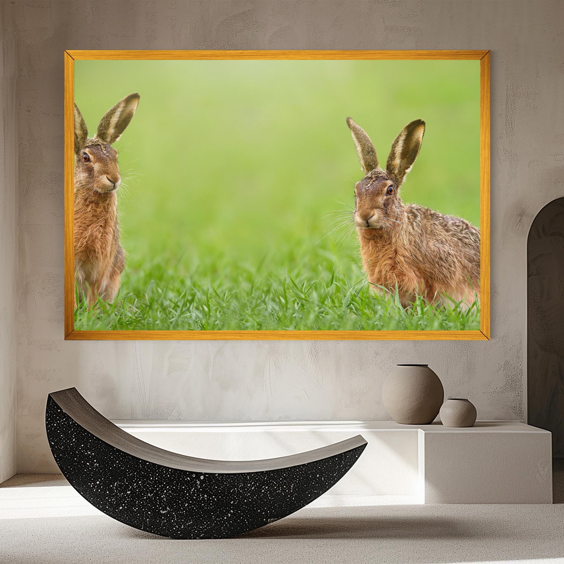 Tablou Canvas Brown Hares mockup 8