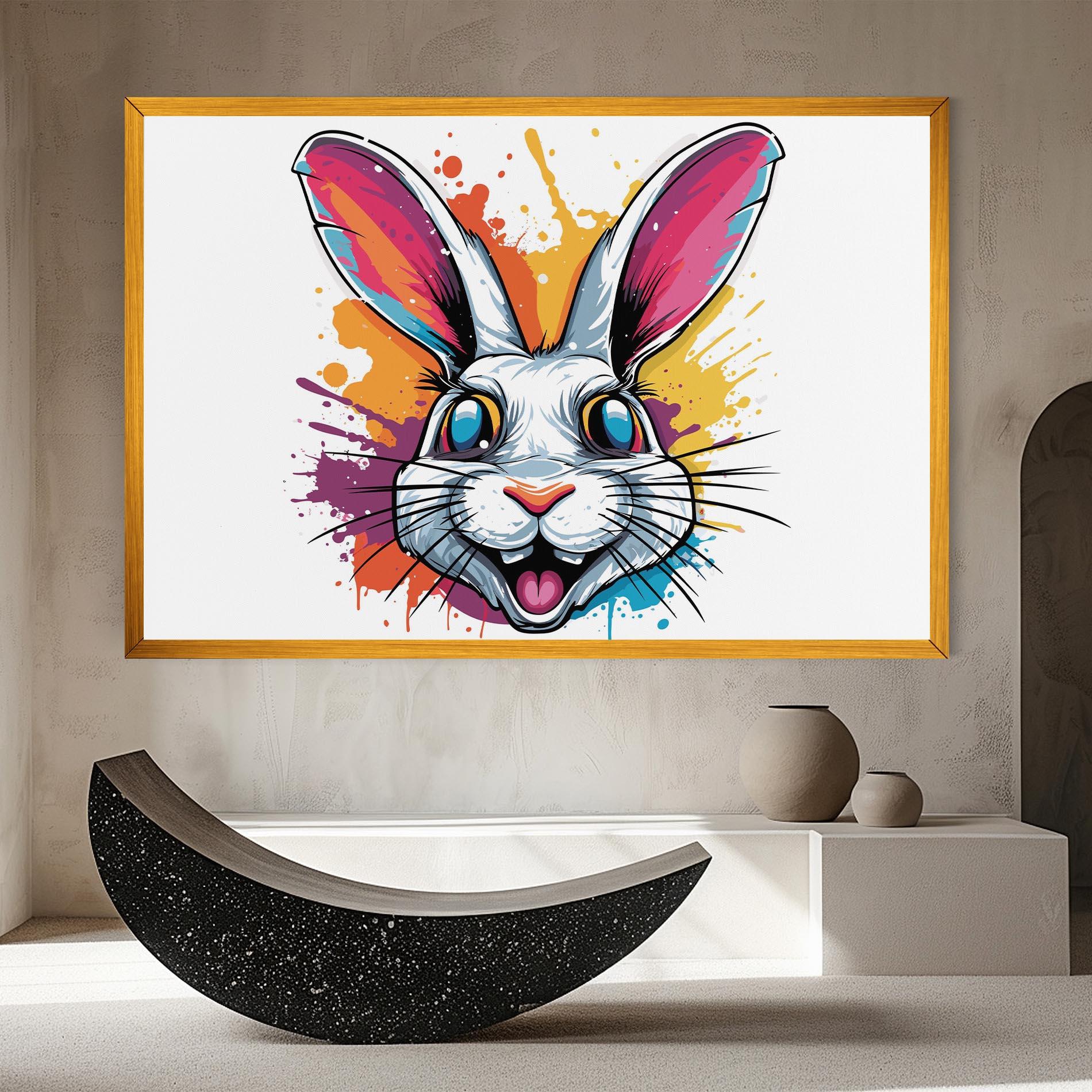 Tablou Canvas Crazy Bunny mockup 8