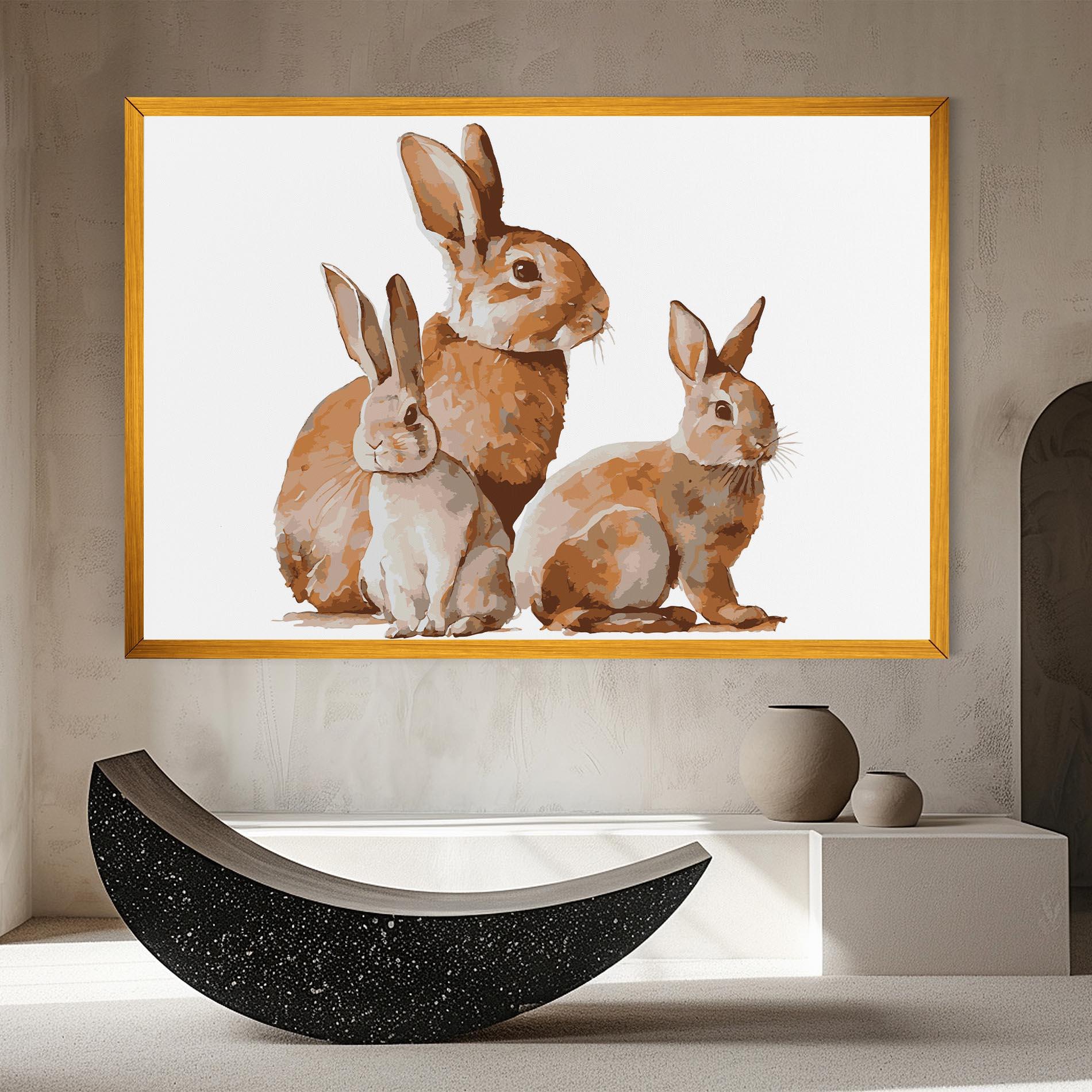 Tablou Canvas Family Rabbit mockup 8