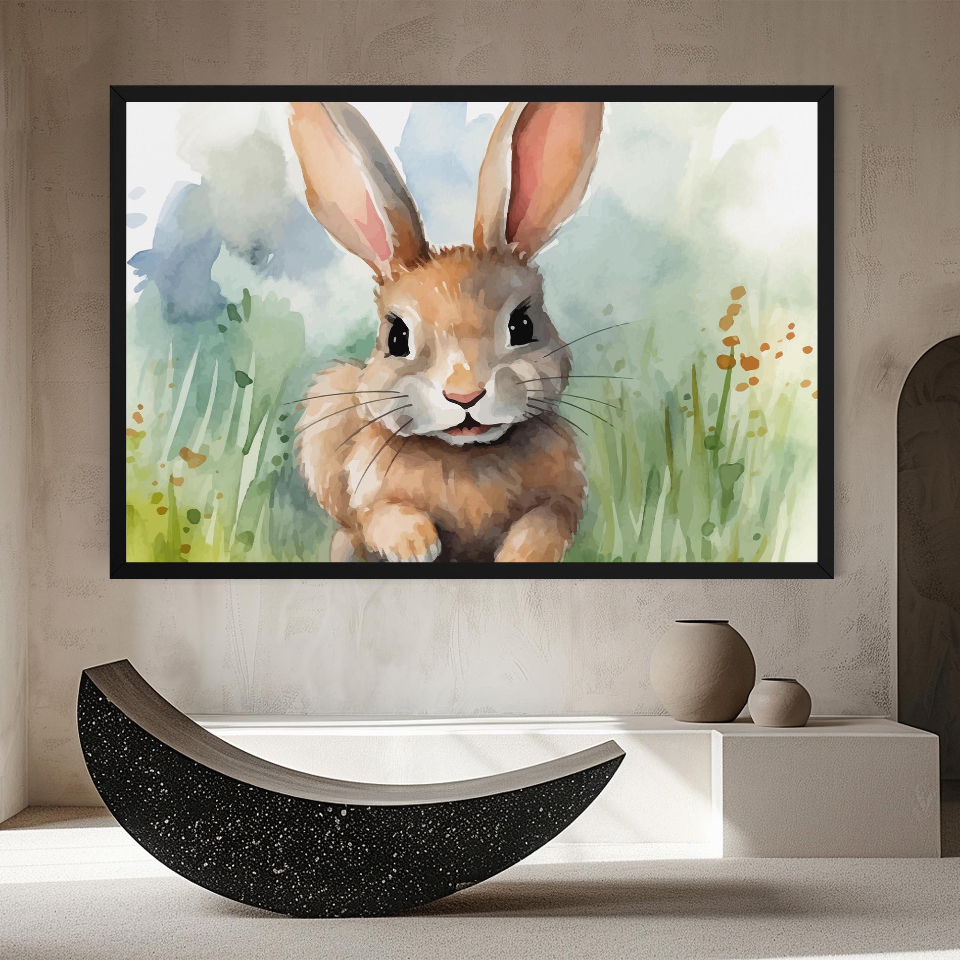 Tablou Canvas Brown Cream Bunny mockup 8