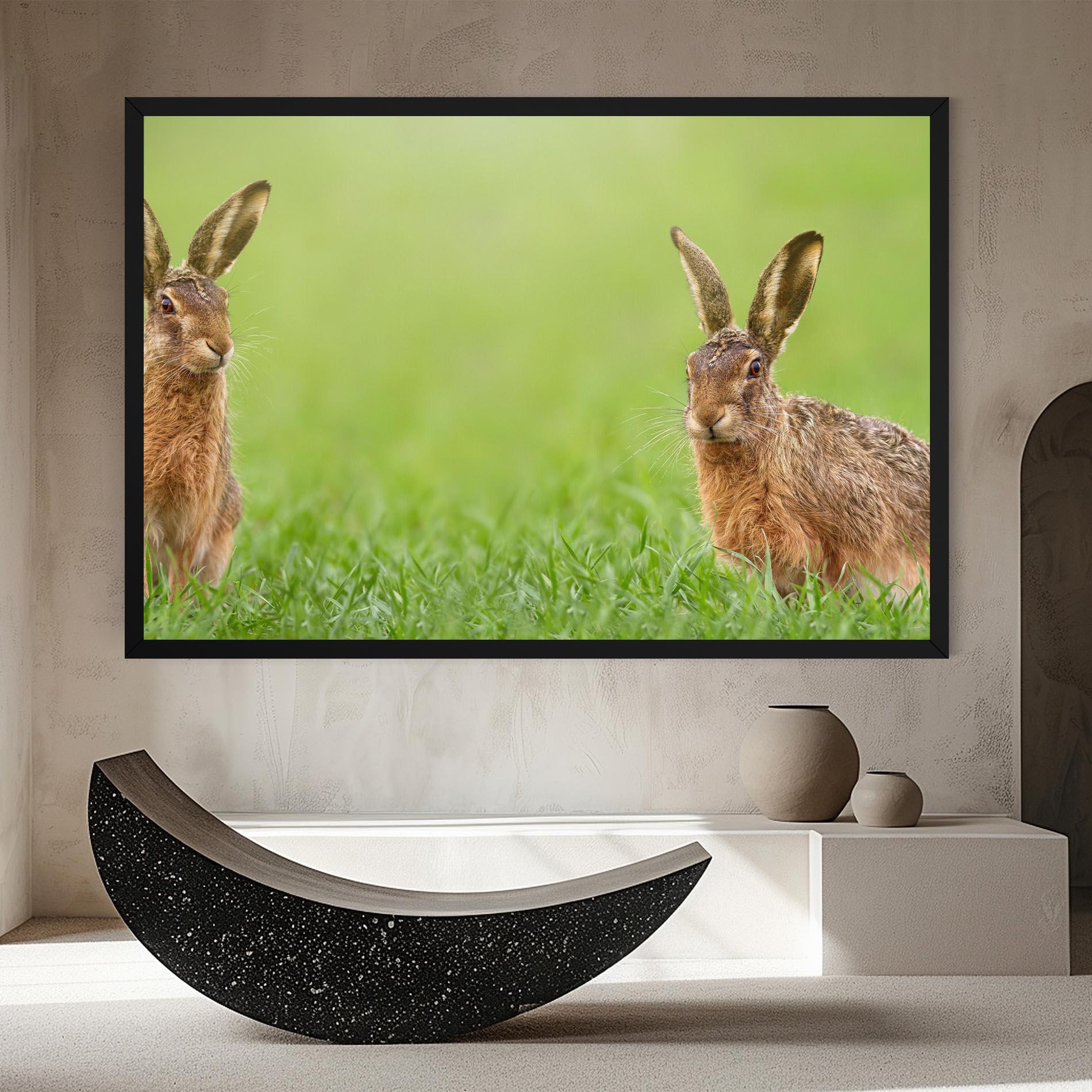 Tablou Canvas Brown Hares mockup 8
