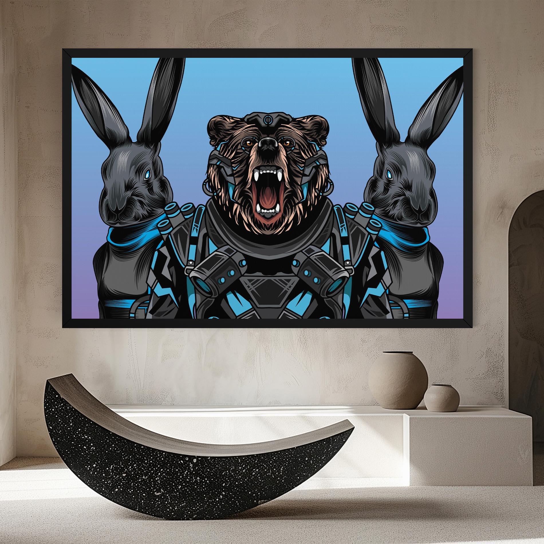 Tablou Canvas Bunny Bear mockup 8