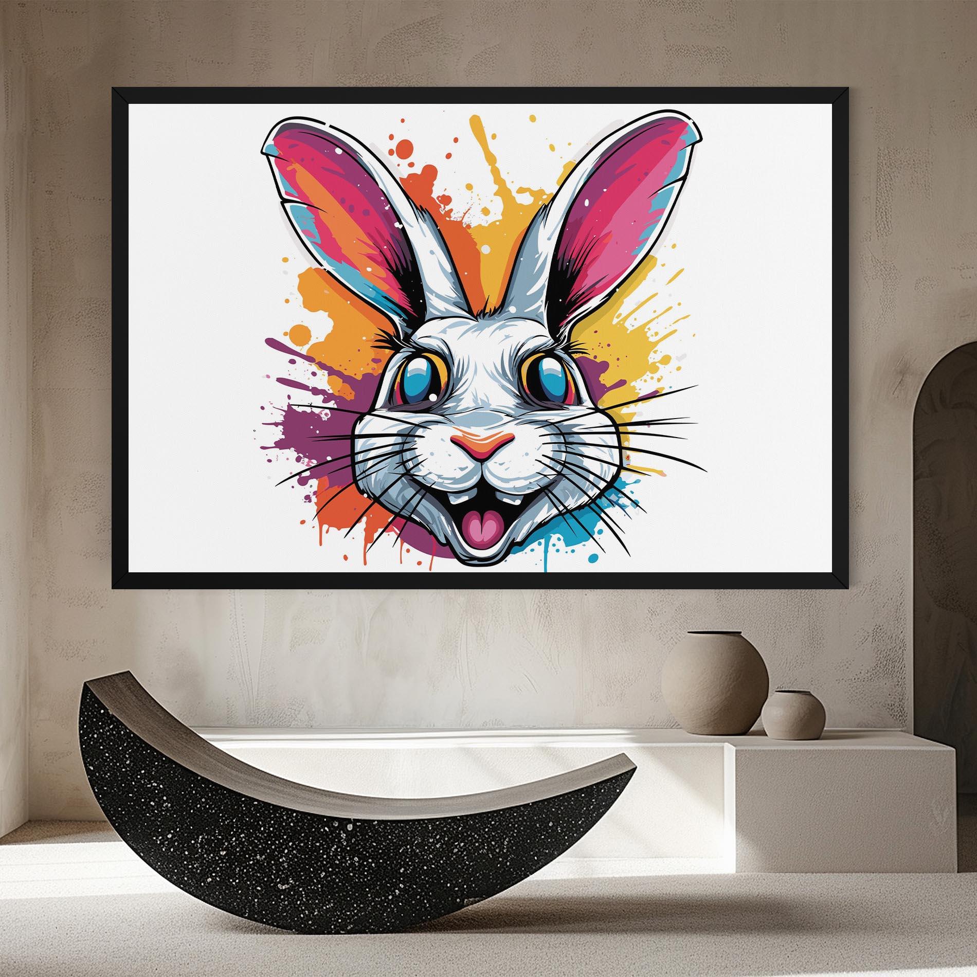 Tablou Canvas Crazy Bunny mockup 8