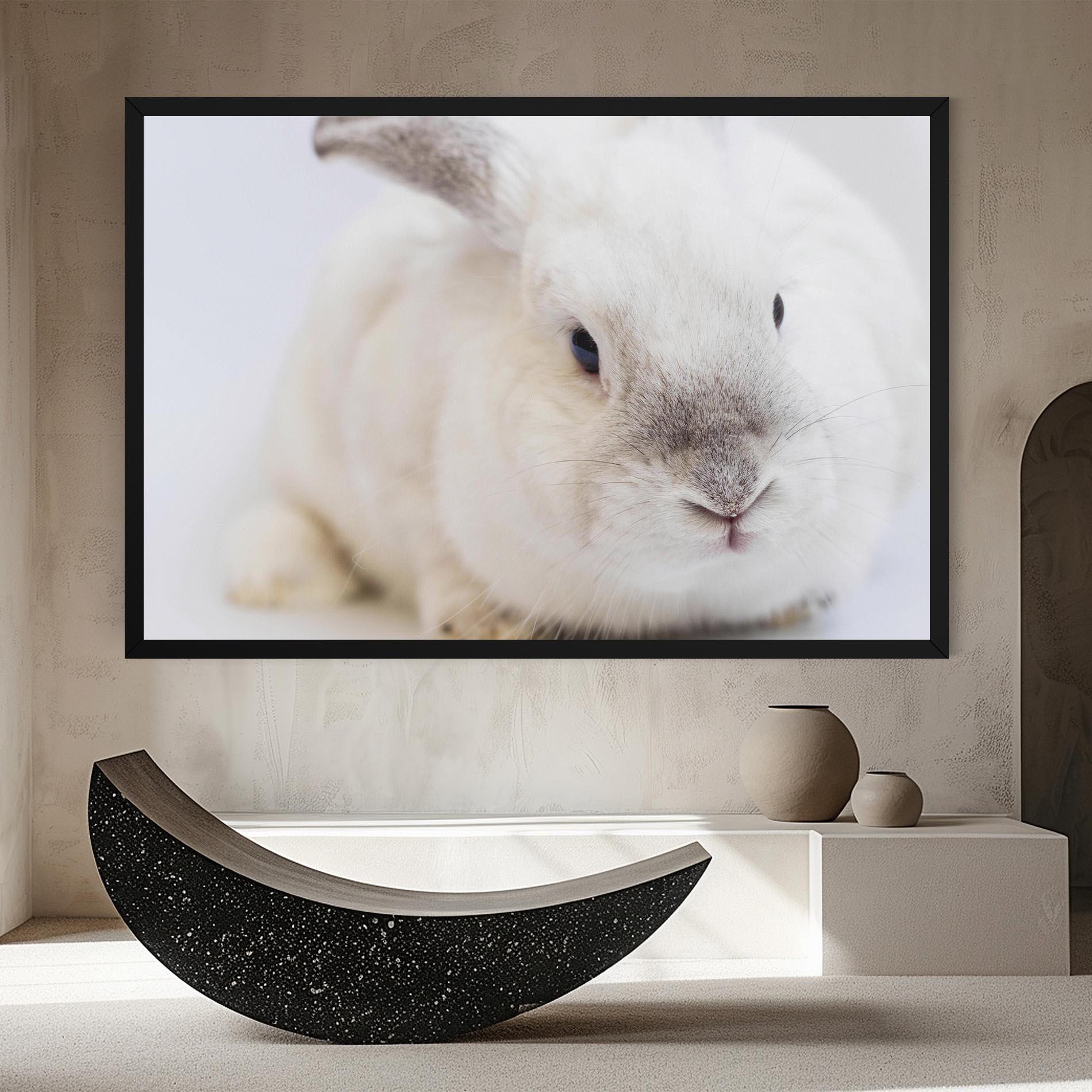 Tablou Canvas Light Grey Bunny mockup 8
