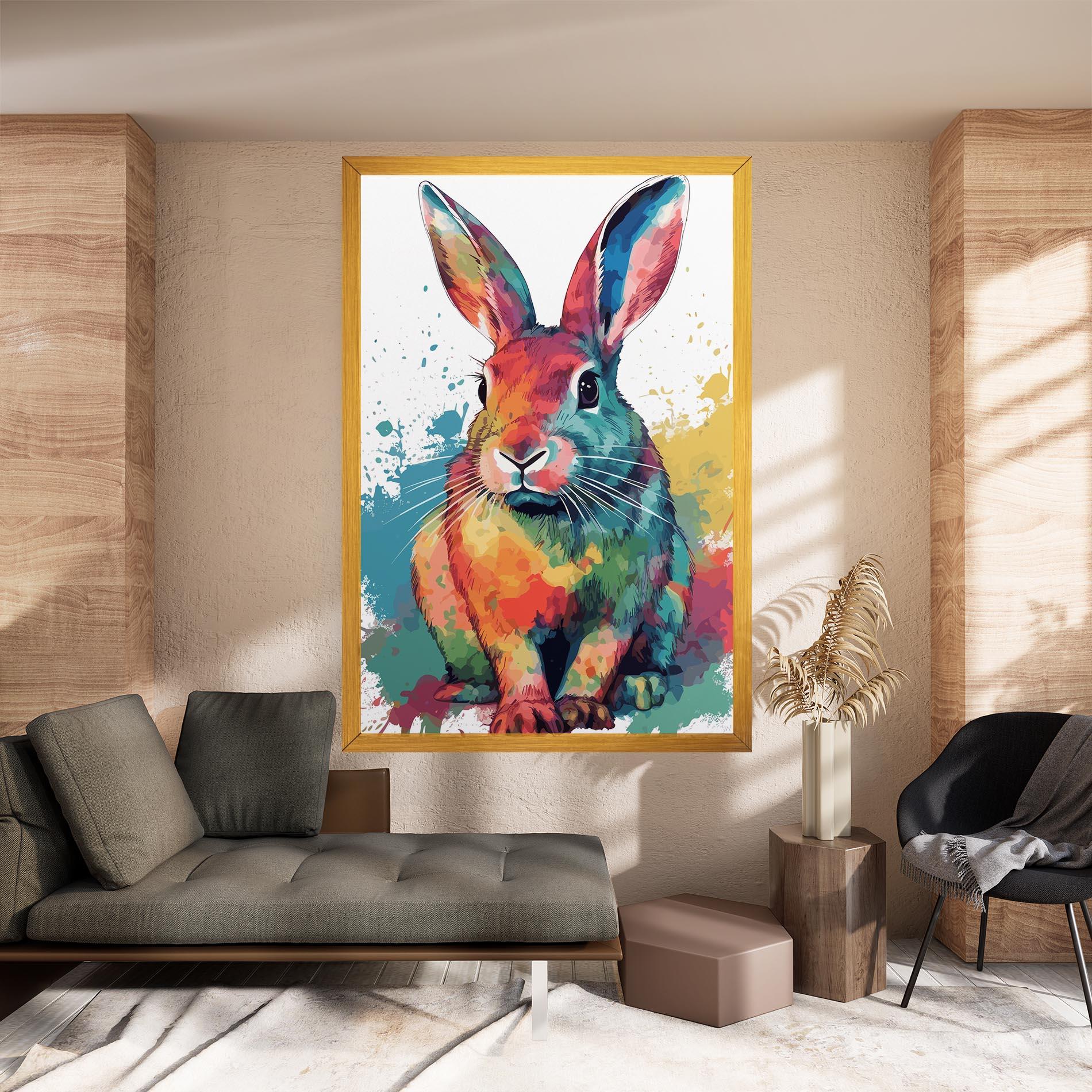 Tablou Canvas Brush Rabbit mockup 8