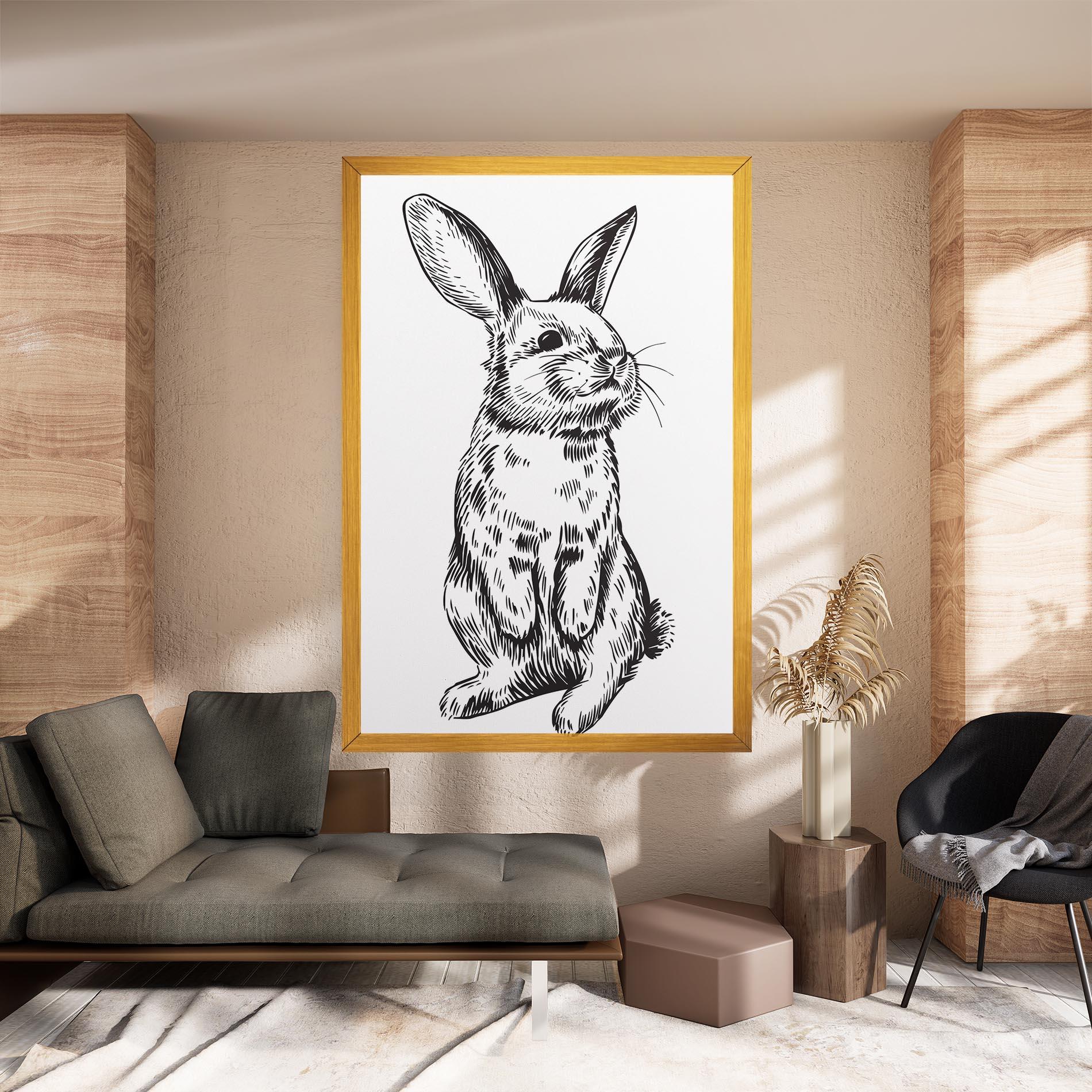 Tablou Canvas Cute Bunny mockup 8