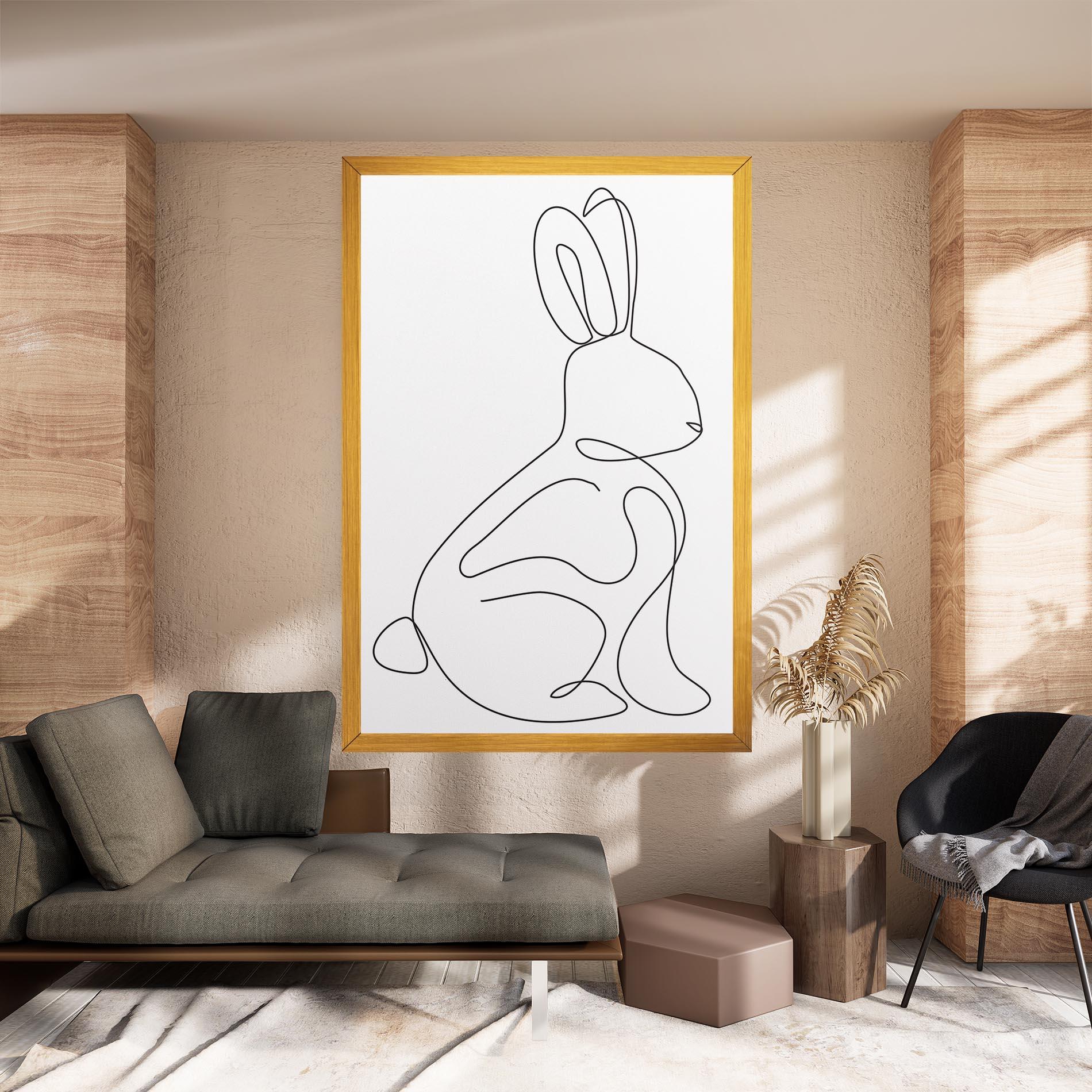 Tablou Canvas Cute Rabbit mockup 8