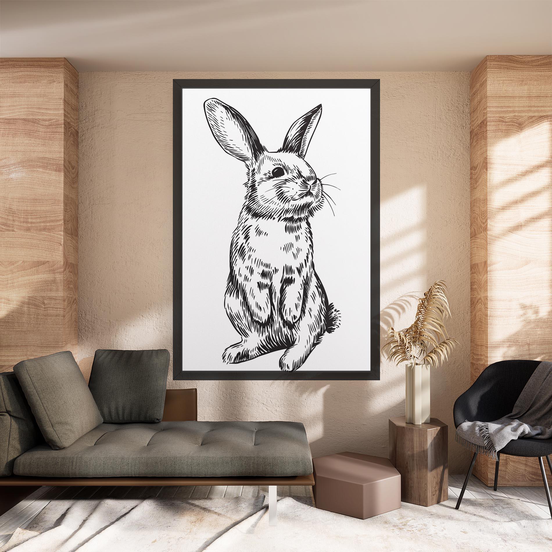 Tablou Canvas Cute Bunny mockup 8