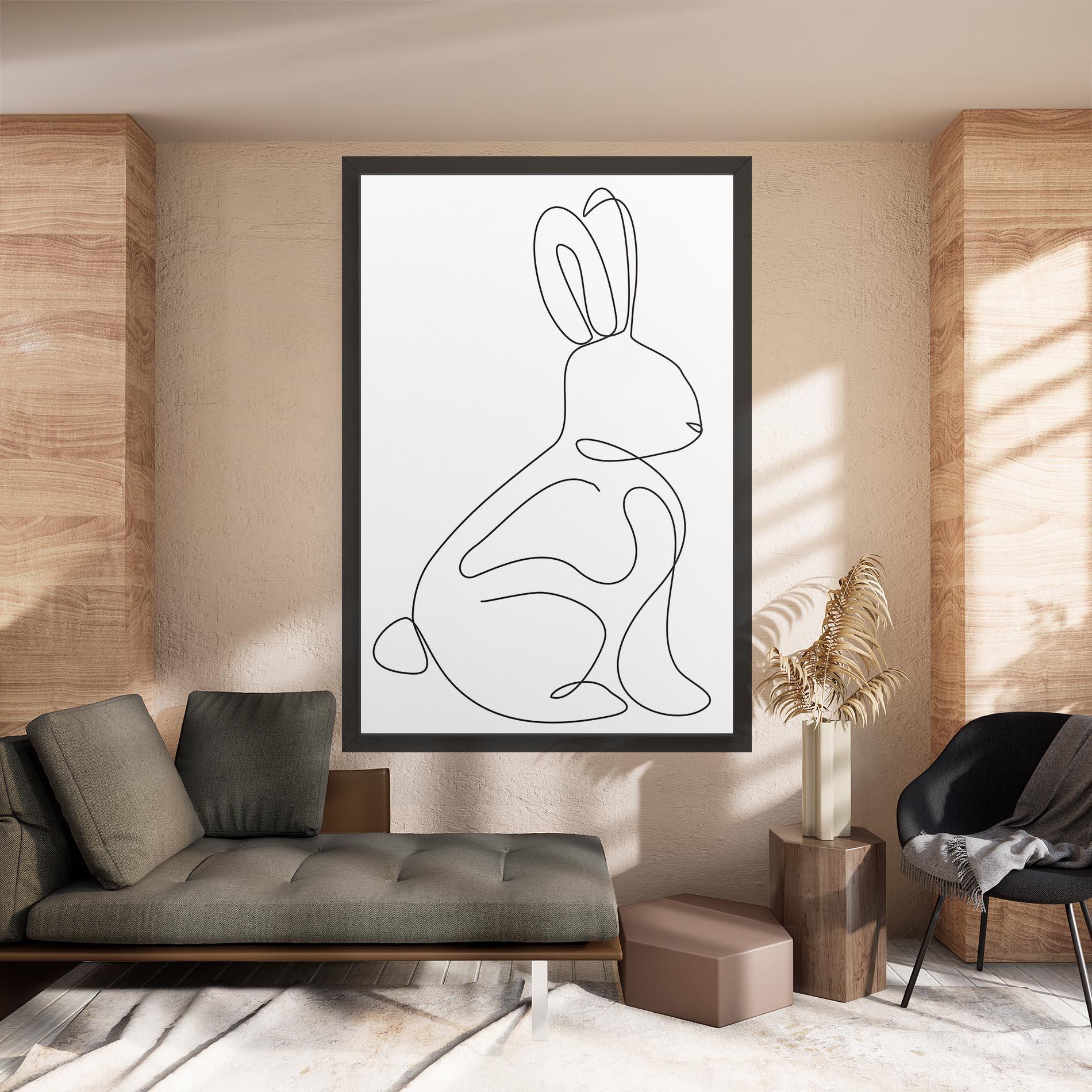 Tablou Canvas Cute Rabbit mockup 8