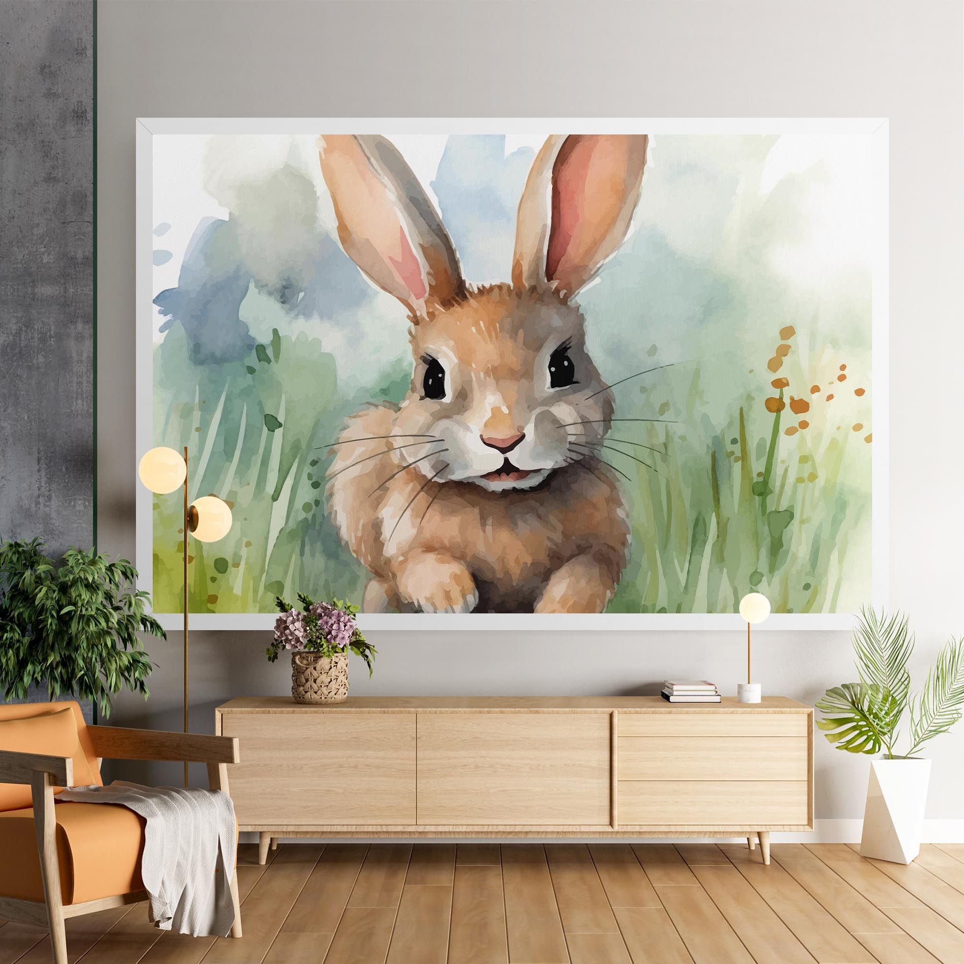 Brown Cream Bunny mockup 9