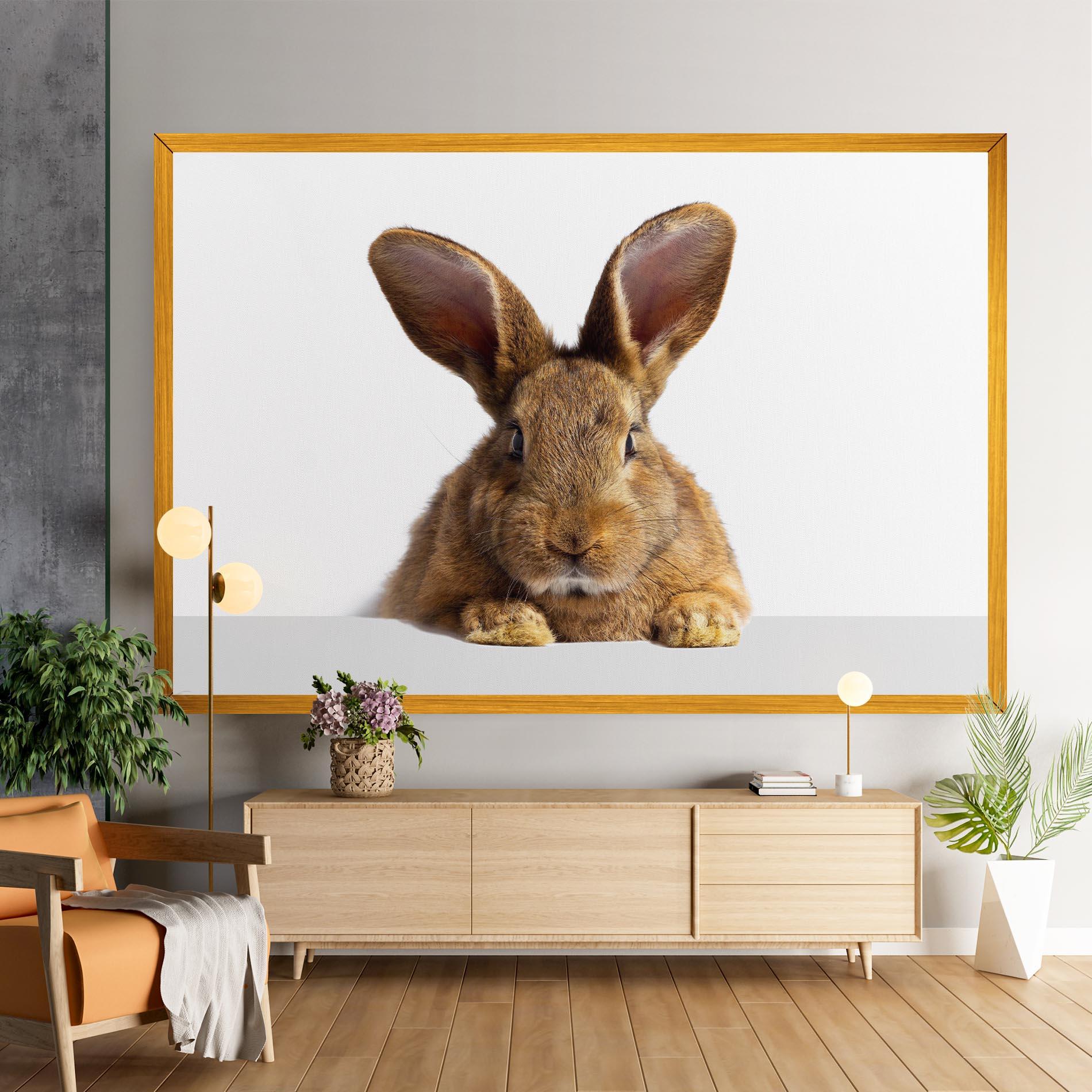 Tablou Canvas Brown Cute Bunny mockup 9
