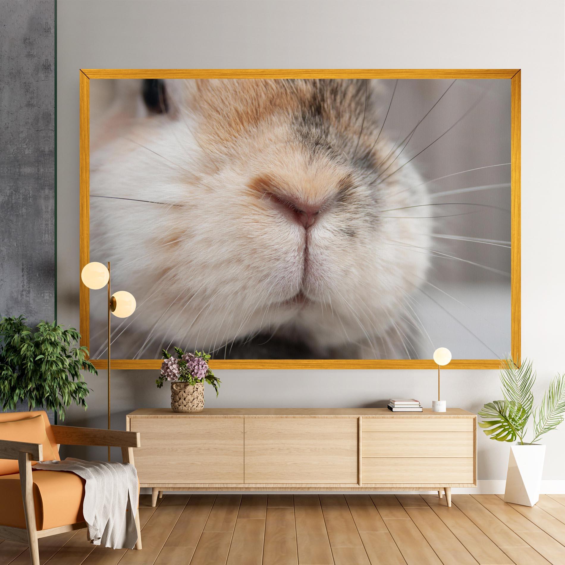 Tablou Canvas Close Up Bunny mockup 9