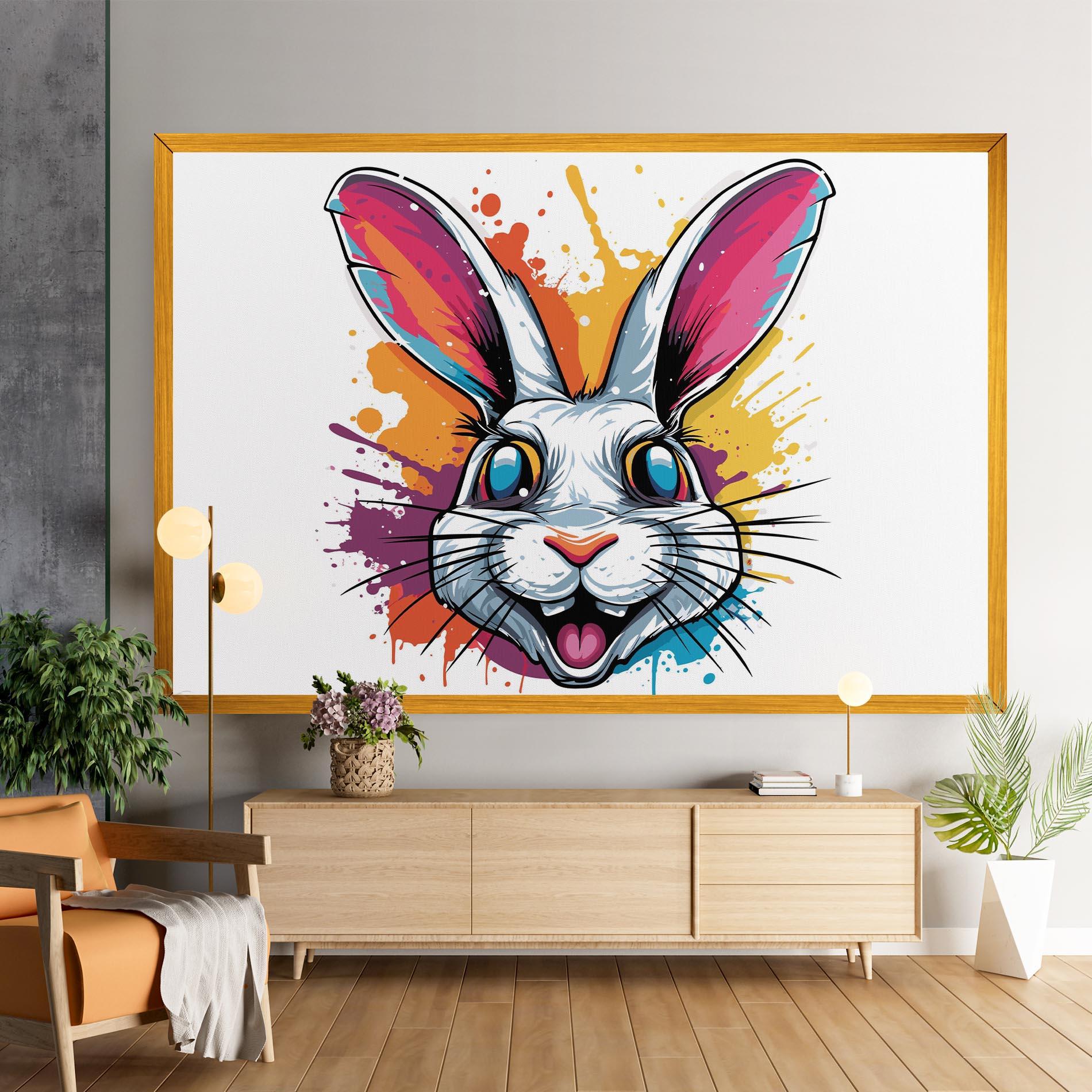 Tablou Canvas Crazy Bunny mockup 9