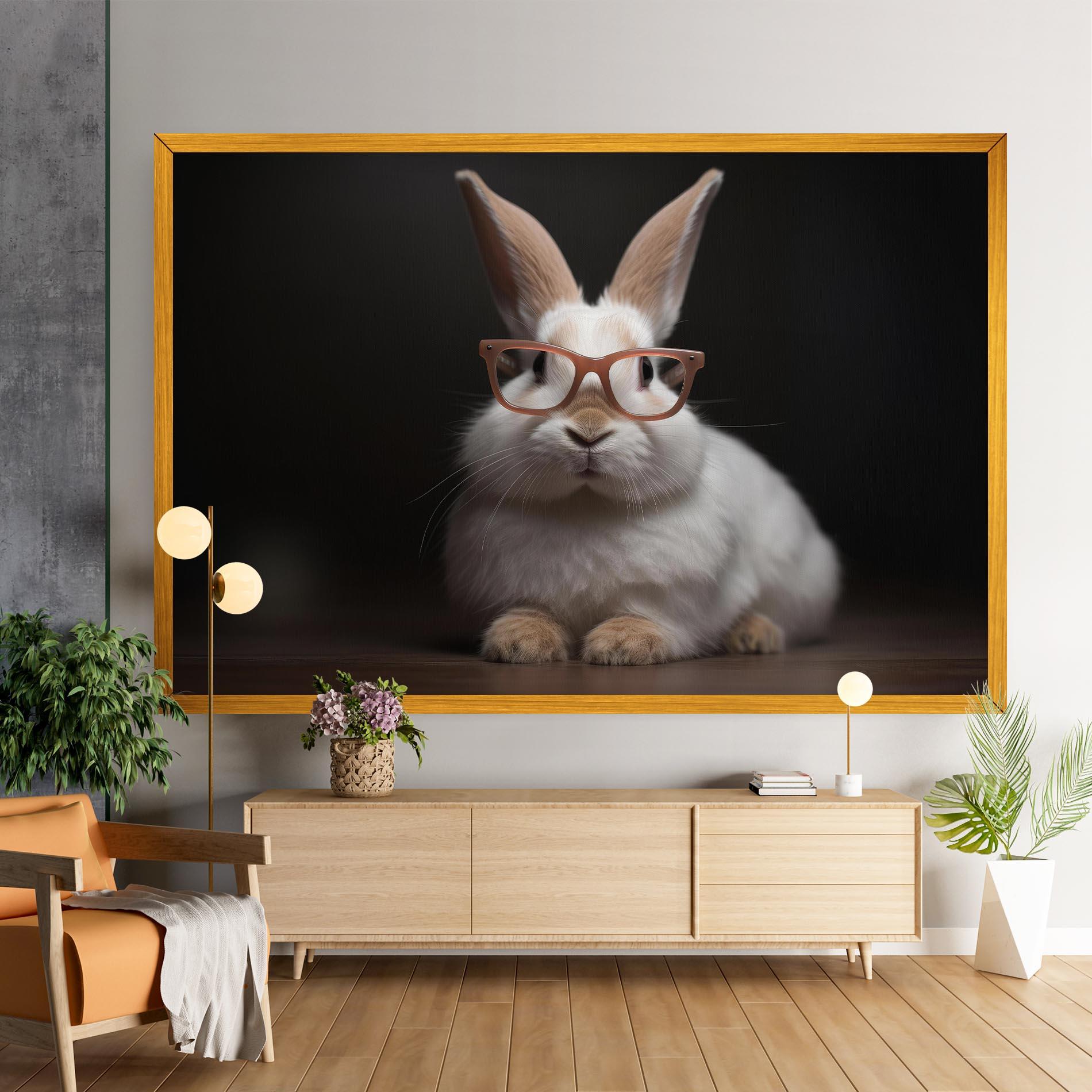 Tablou Canvas Eyeglasses Bunny mockup 9