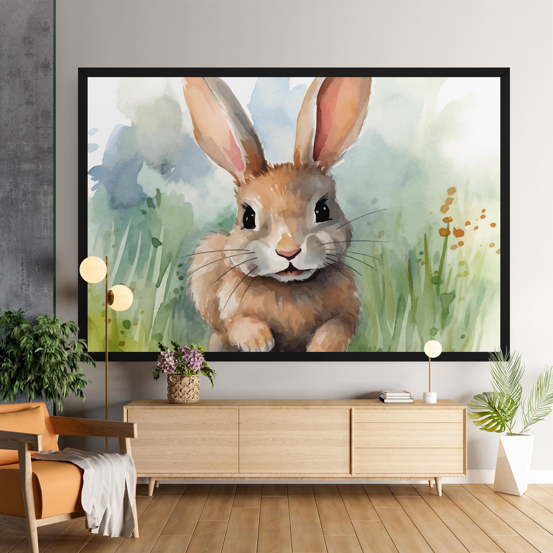 Brown Cream Bunny mockup 9